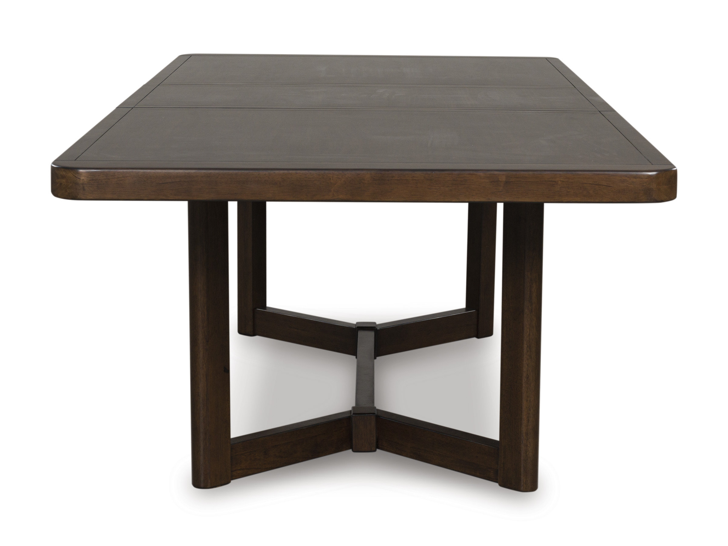 Dilenno Dark Brown Wood Extendable Dining Table | Seats 8
