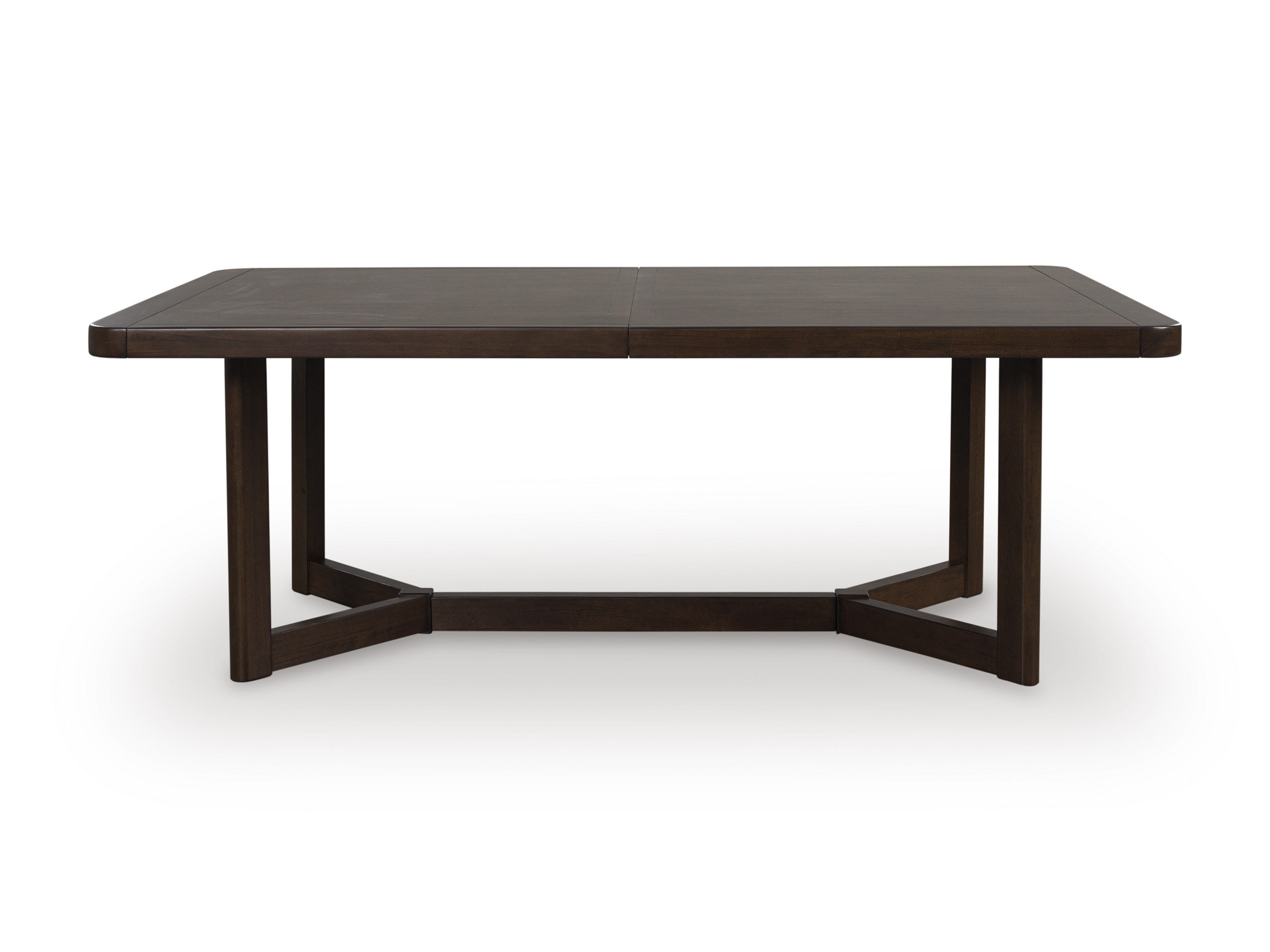 Dilenno Dark Brown Wood Extendable Dining Table | Seats 8