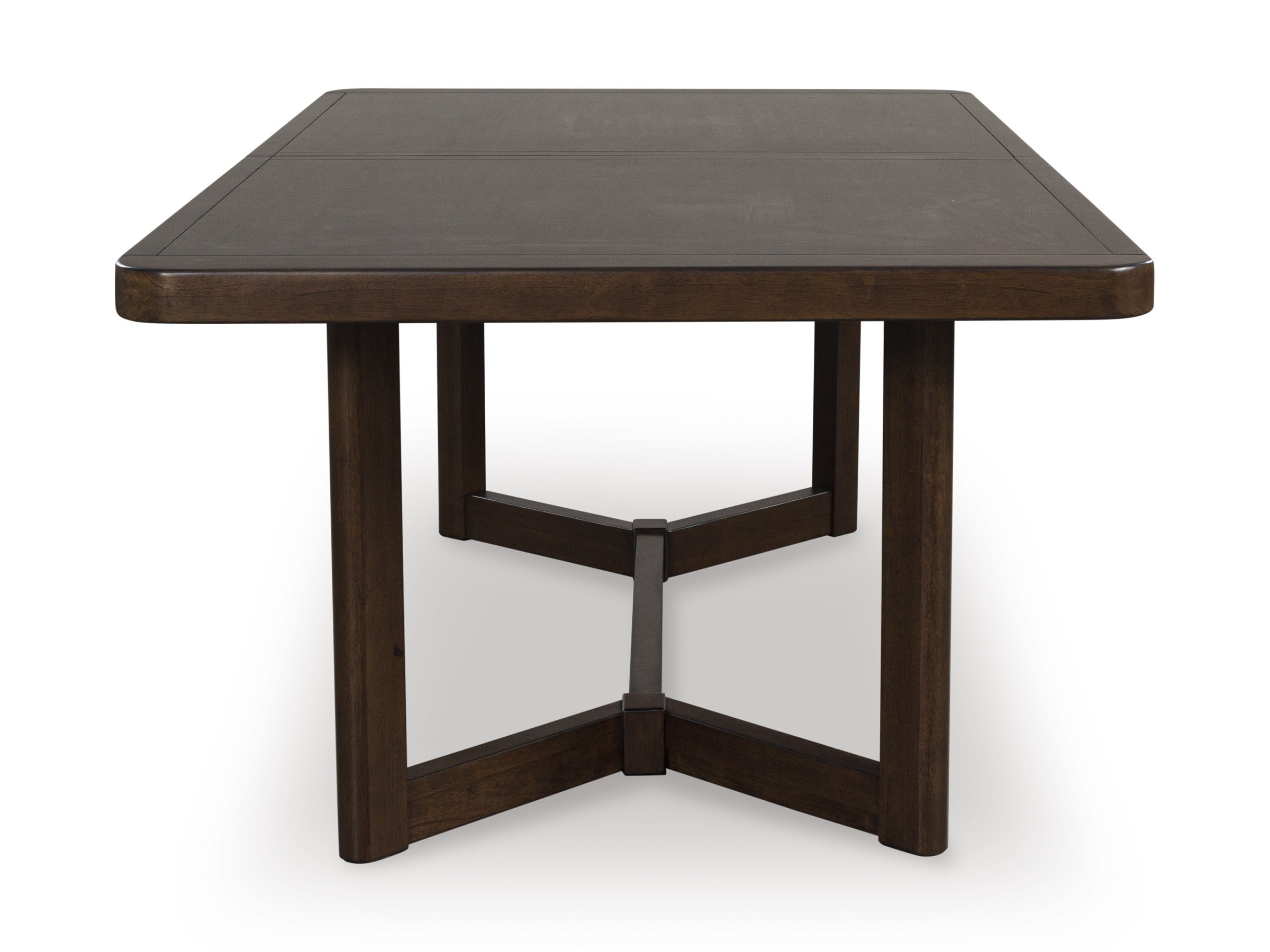 Dilenno Dark Brown Wood Extendable Dining Table | Seats 8