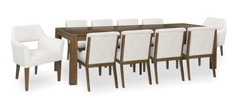 Baskinger Wood Butterfly Extendable Dining Table - Brown