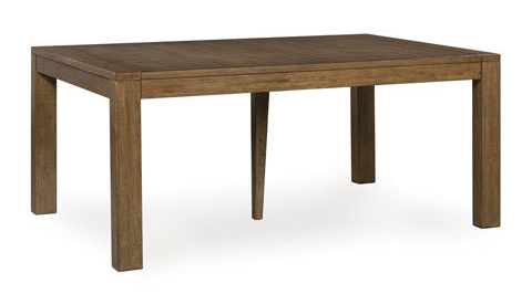 Baskinger Extendable Dining Room Set | Rectangular Brown Wood