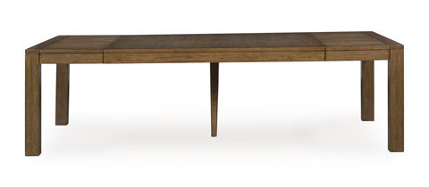 Baskinger Extendable Dining Room Set | Rectangular Brown Wood