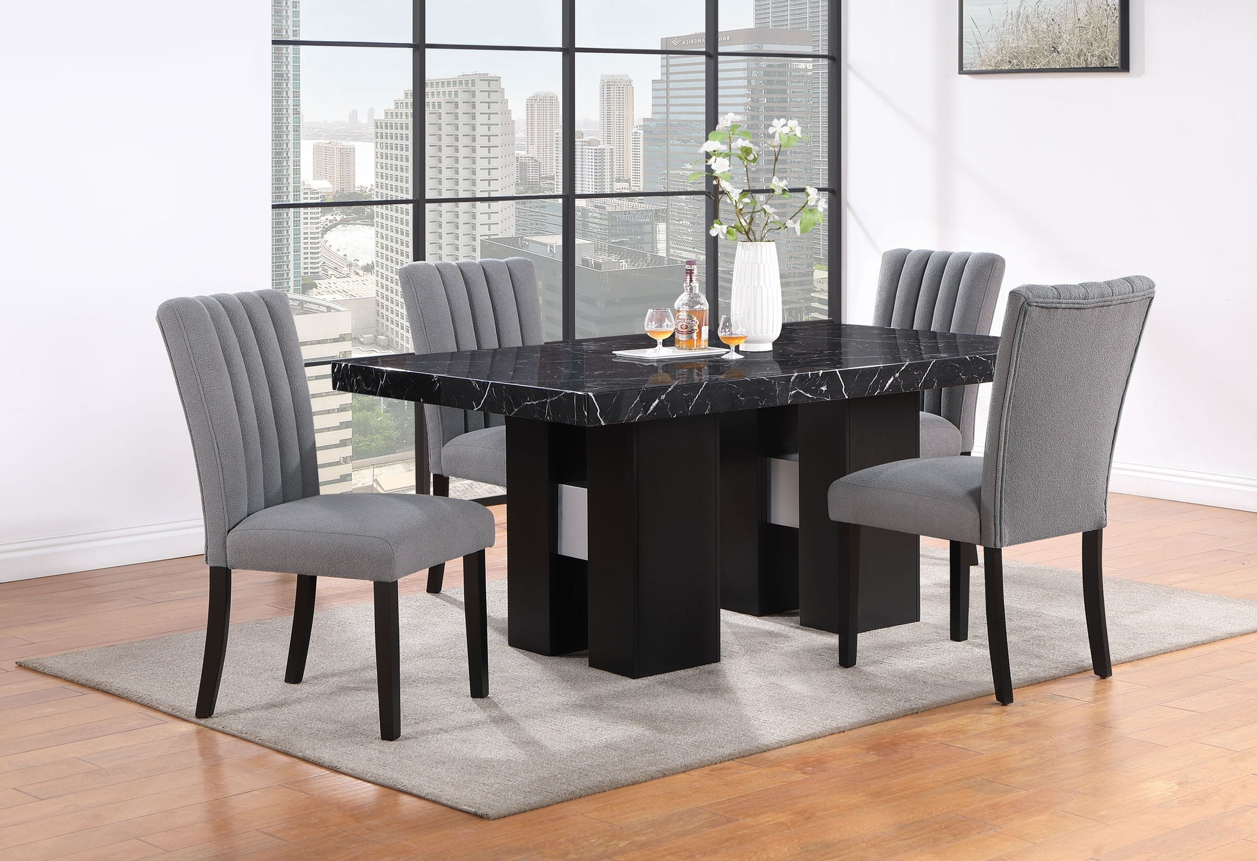D8685 Fabric/Wood Dining Chair