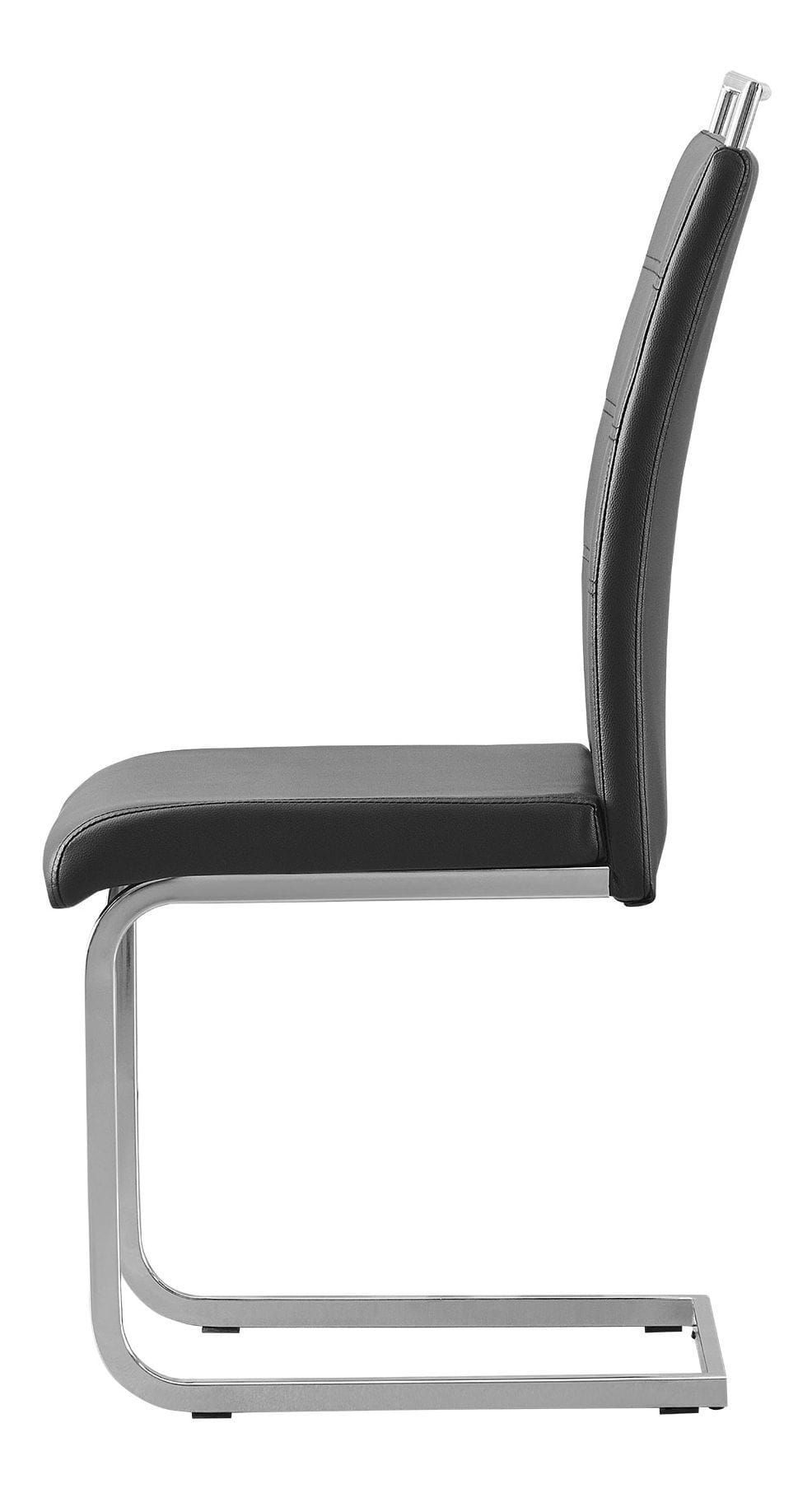 D9121 PU/Steel Dining Chair