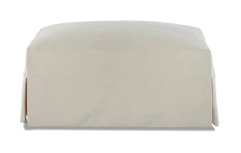 Bentley Fabric Ottoman w/Slipcover