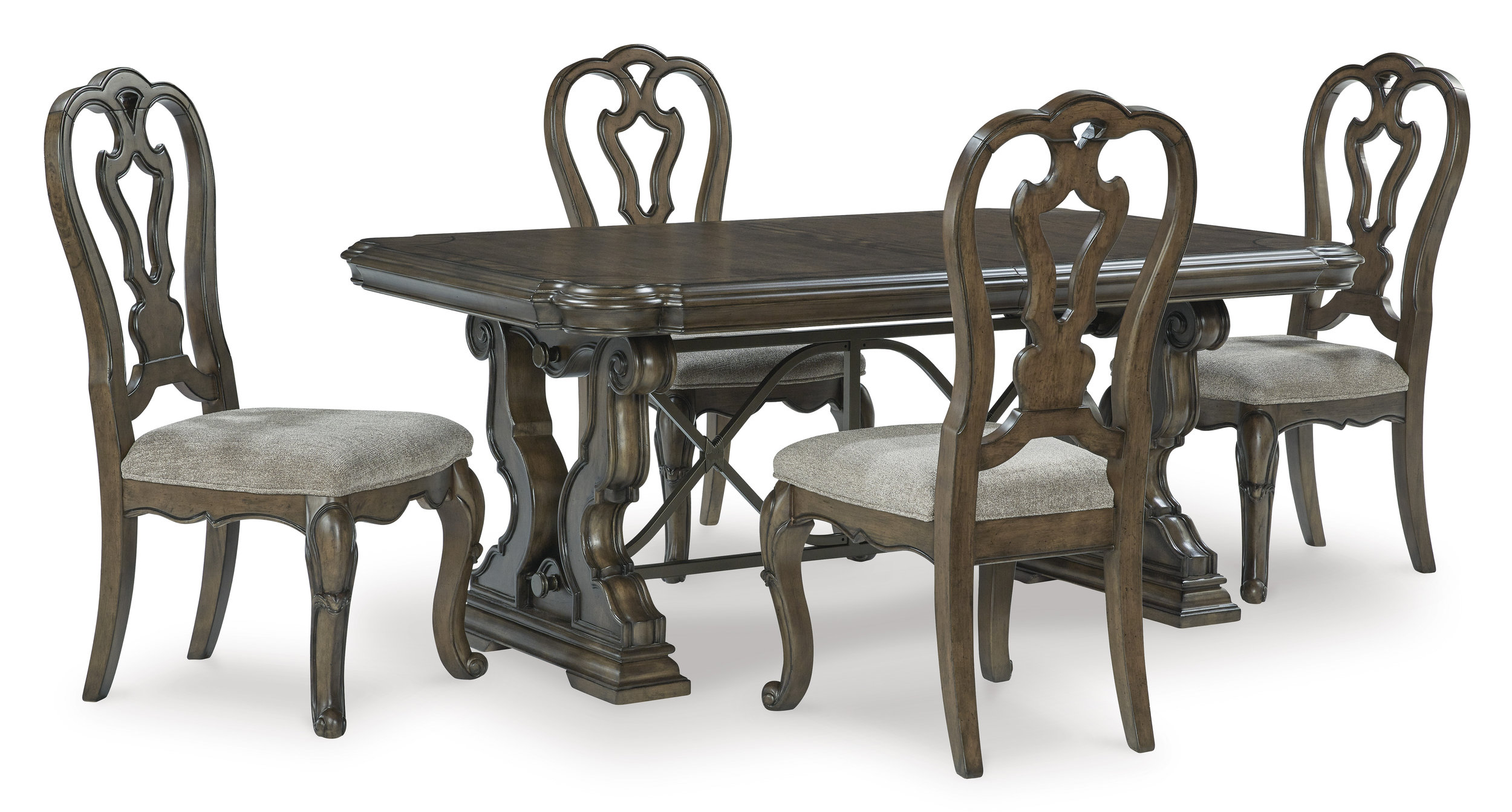 Maylee Dark Brown Wood Extendable Dining Table | Ashley