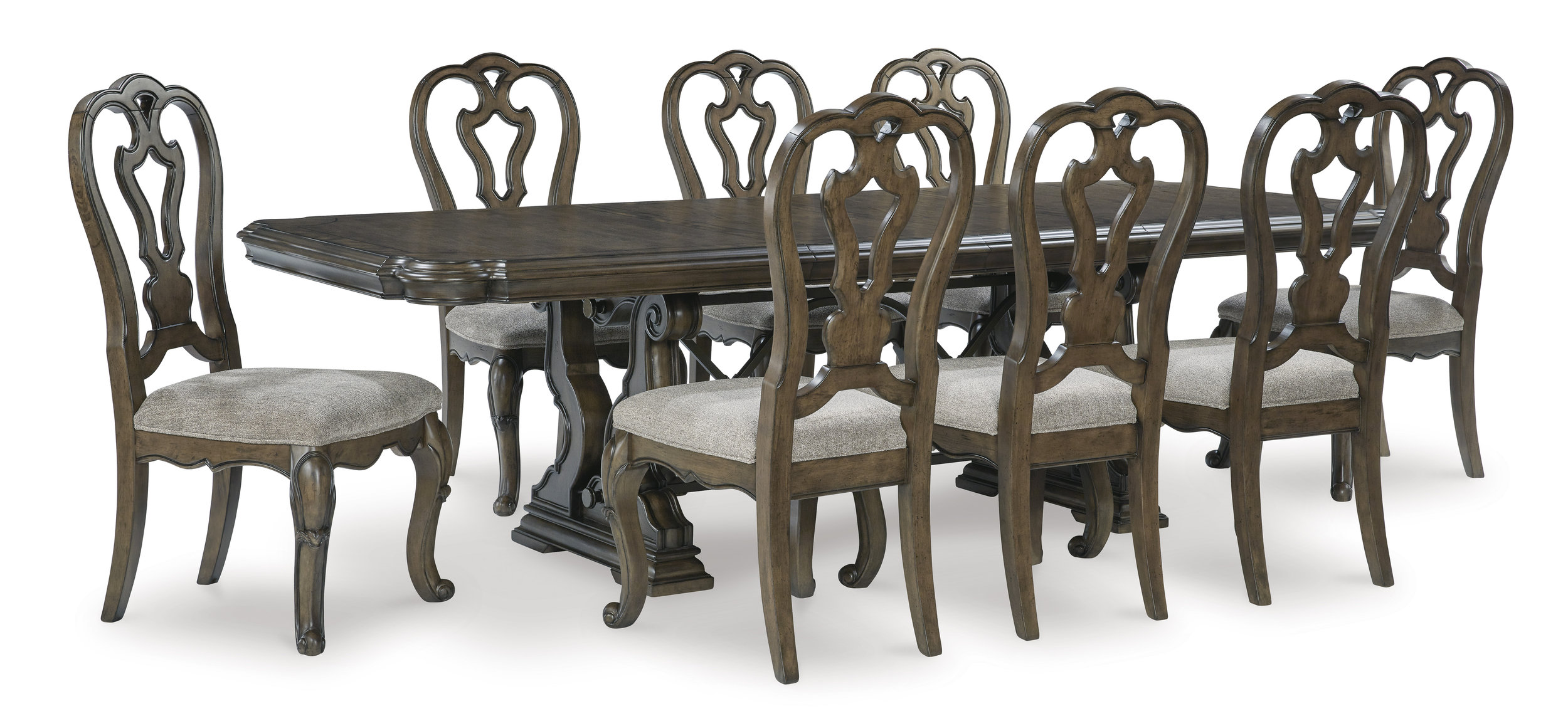 Maylee Dark Brown Wood Extendable Dining Table | Ashley