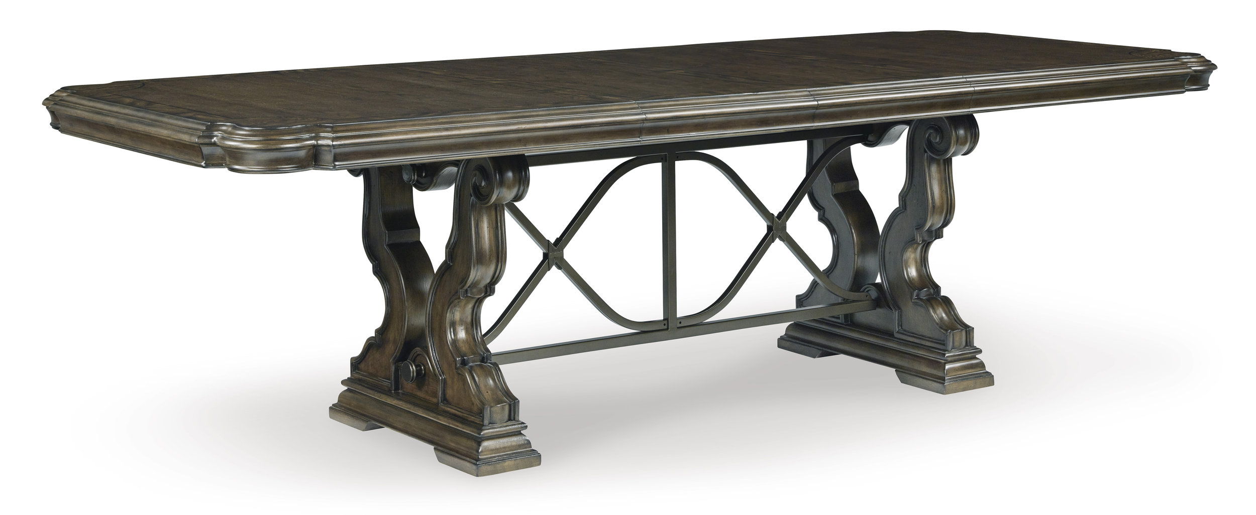 Maylee Dark Brown Wood Extendable Dining Table | Ashley