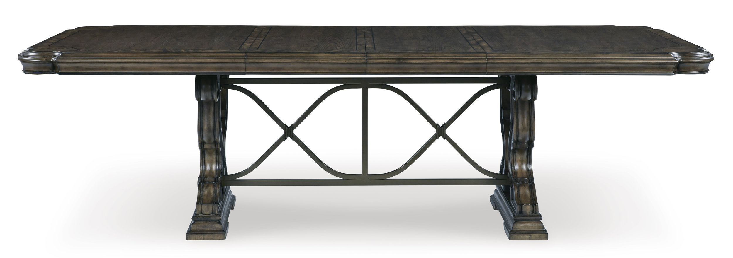 Maylee Dark Brown Wood Extendable Dining Table | Ashley