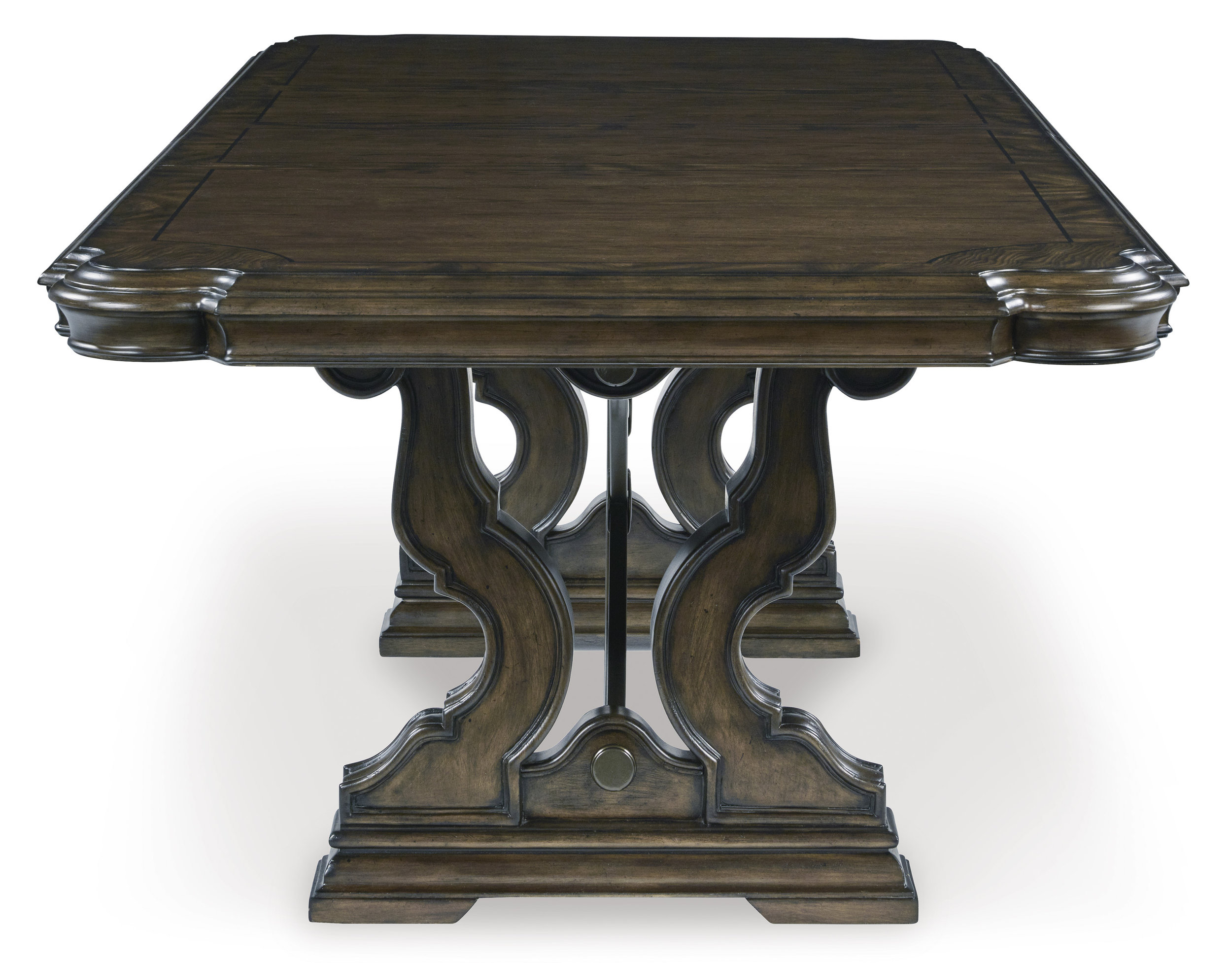 Maylee Dark Brown Wood Extendable Dining Table | Ashley