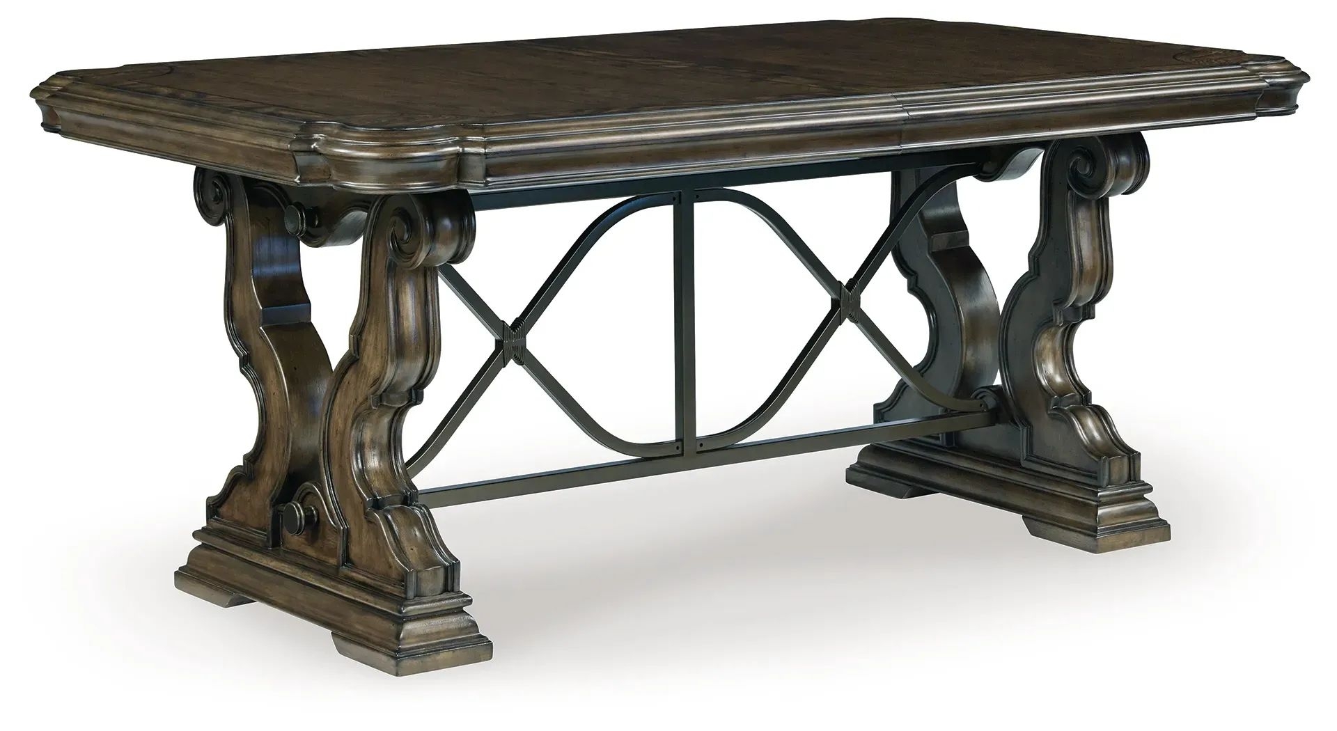 Ashley SM Maylee Wood Veneer Extendable Dining Set