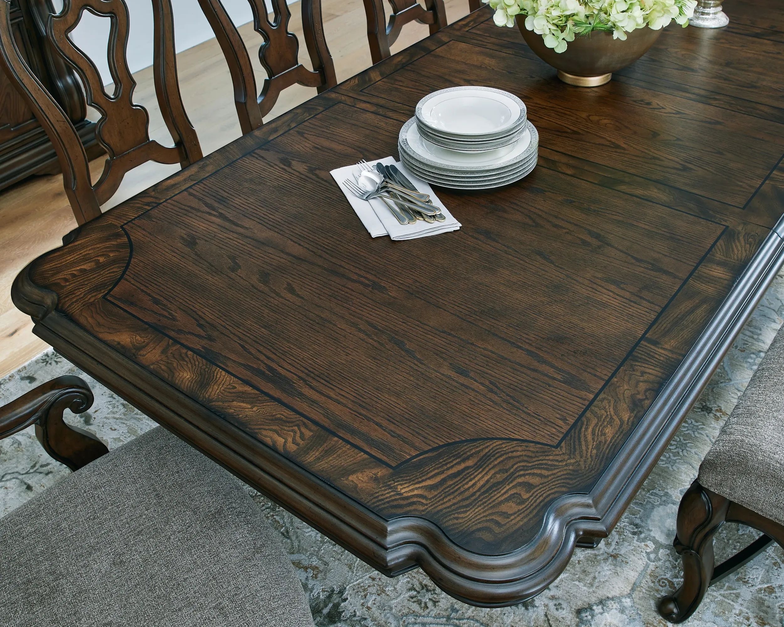 Ashley SM Maylee Wood Veneer Extendable Dining Table