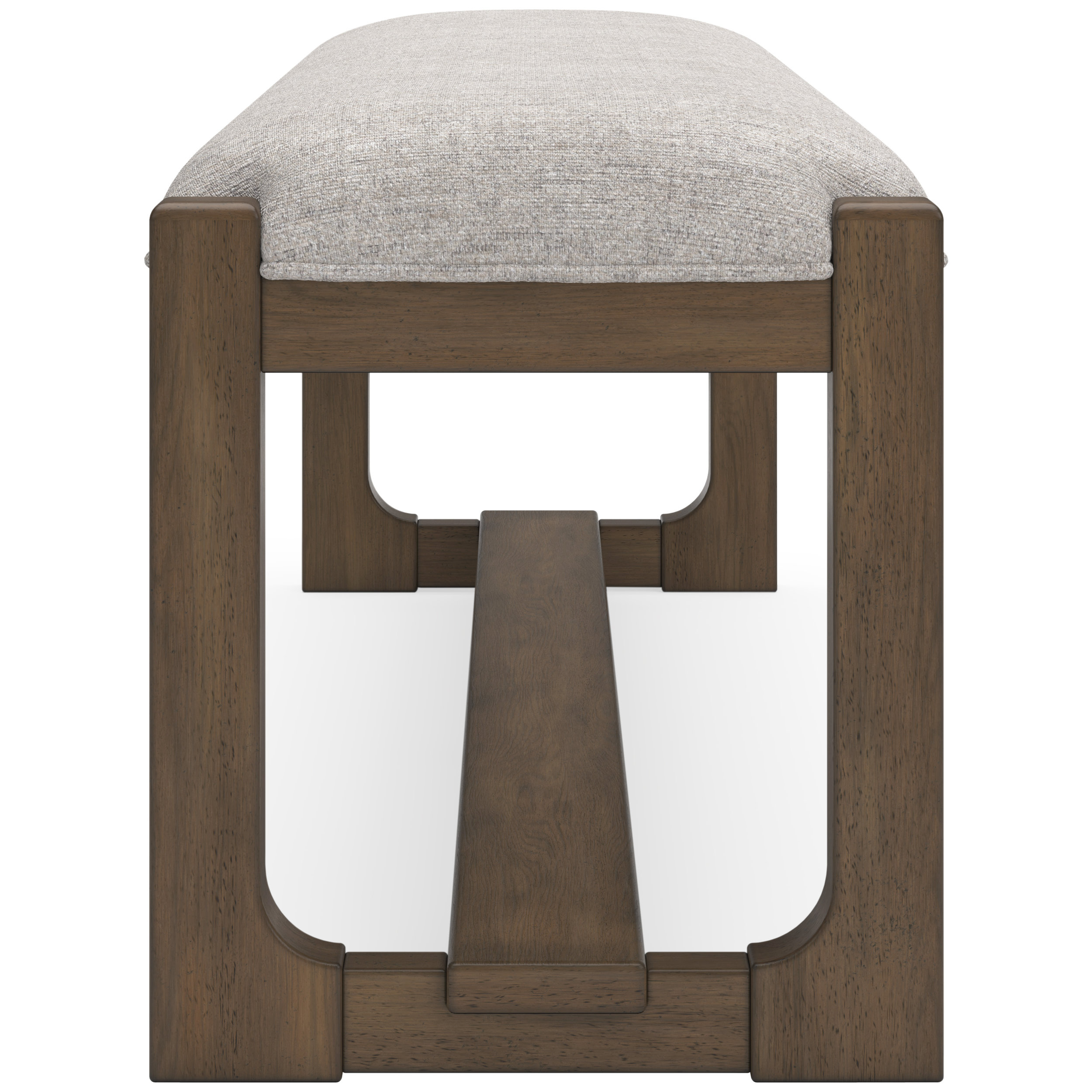 Cabalynn Large Upholstered Dining Bench | Oatmeal & Brown
