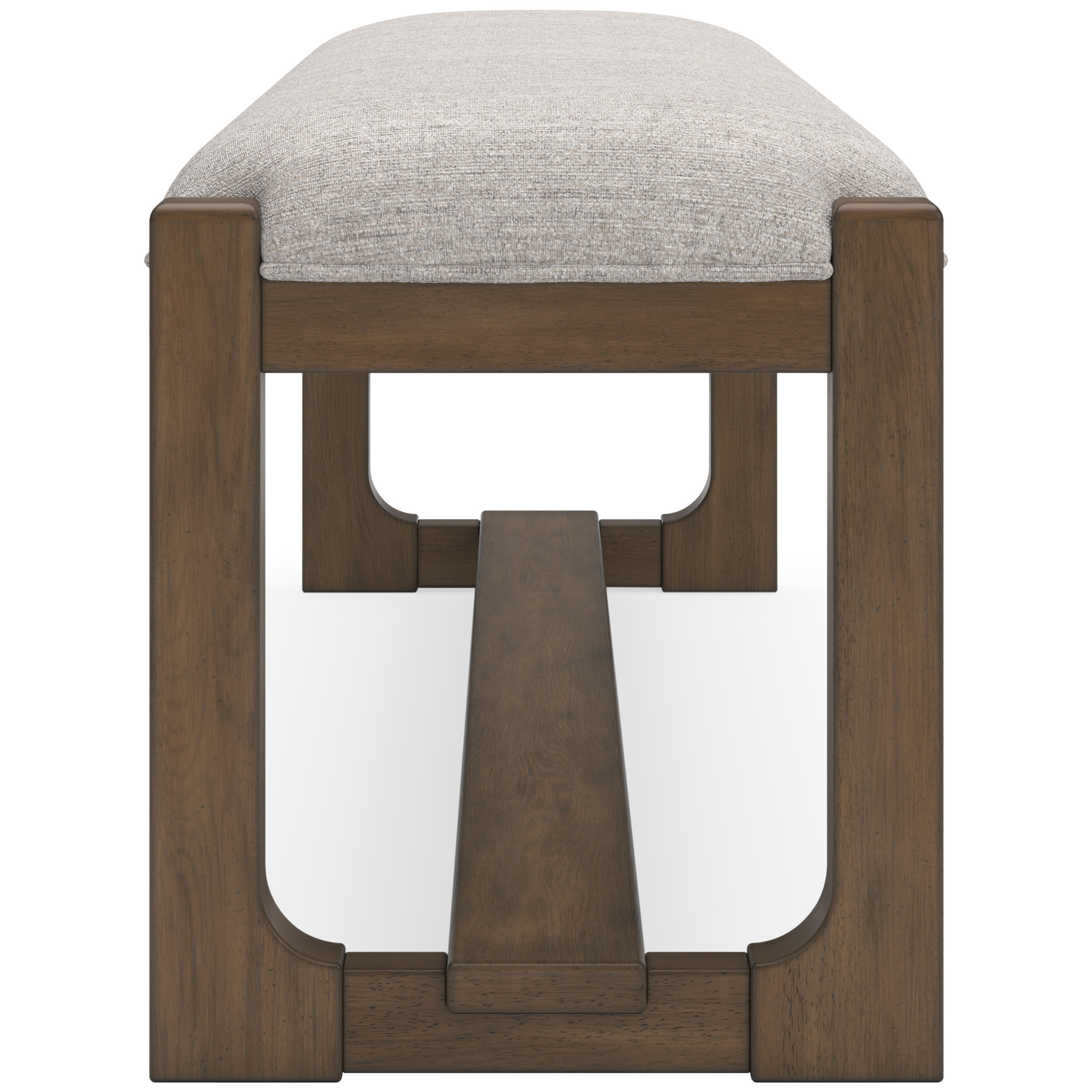 Cabalynn Large Upholstered Dining Bench | Oatmeal & Brown