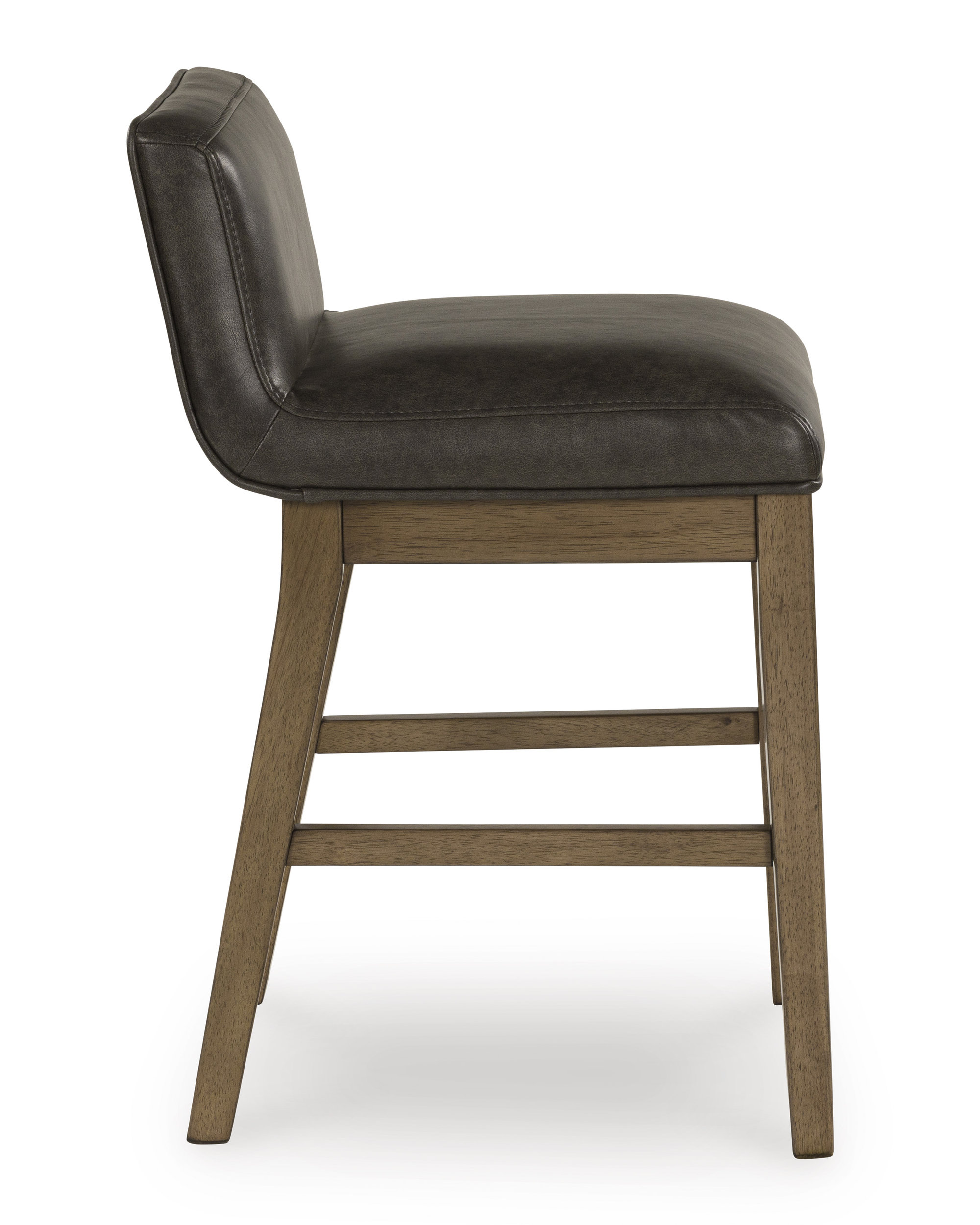Cabalynn Whitewash Wood & Faux Leather Counter Stool