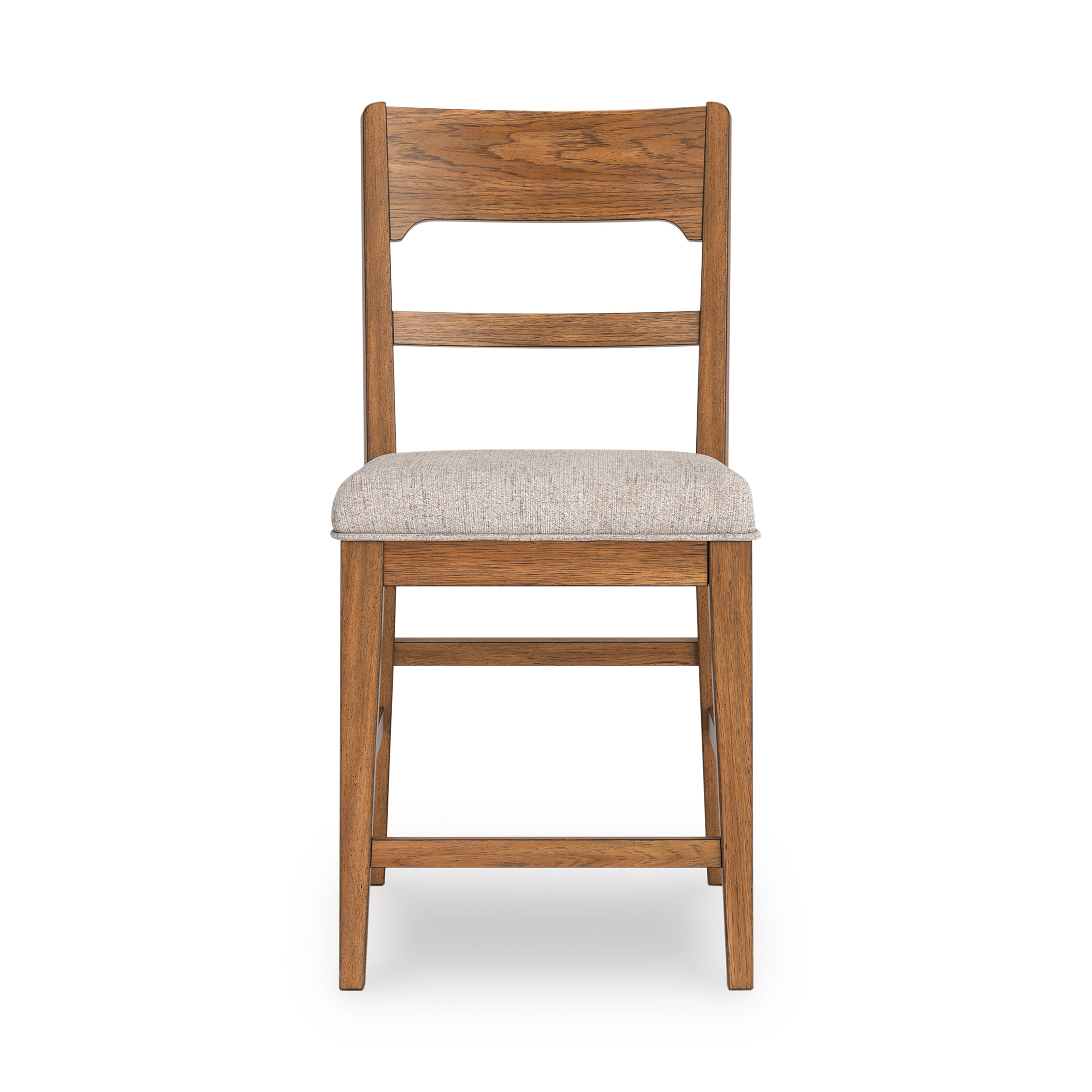 Cabalynn Whitewash Wood & Gray Upholstered Counter Stool