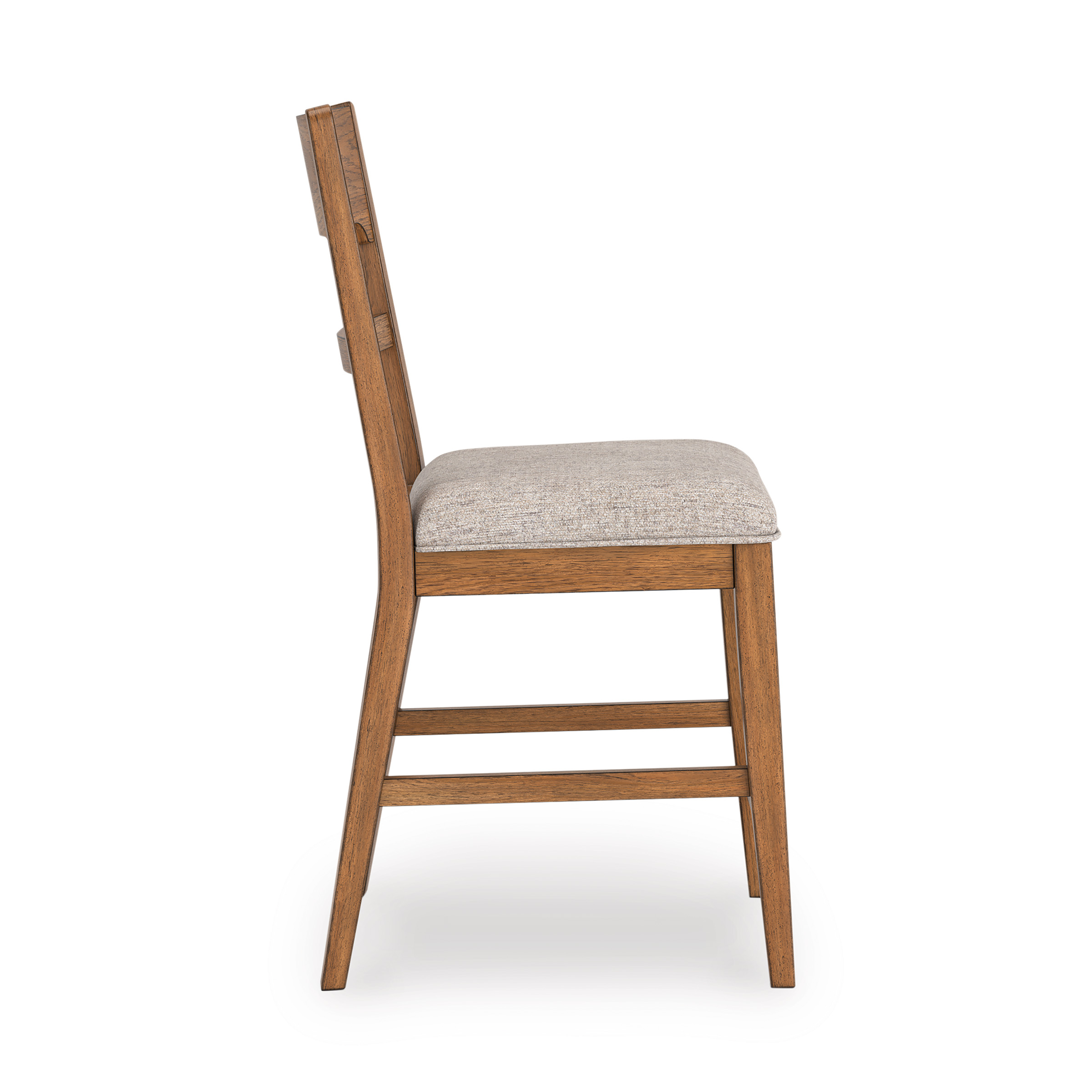 Cabalynn Whitewash Wood & Gray Upholstered Counter Stool