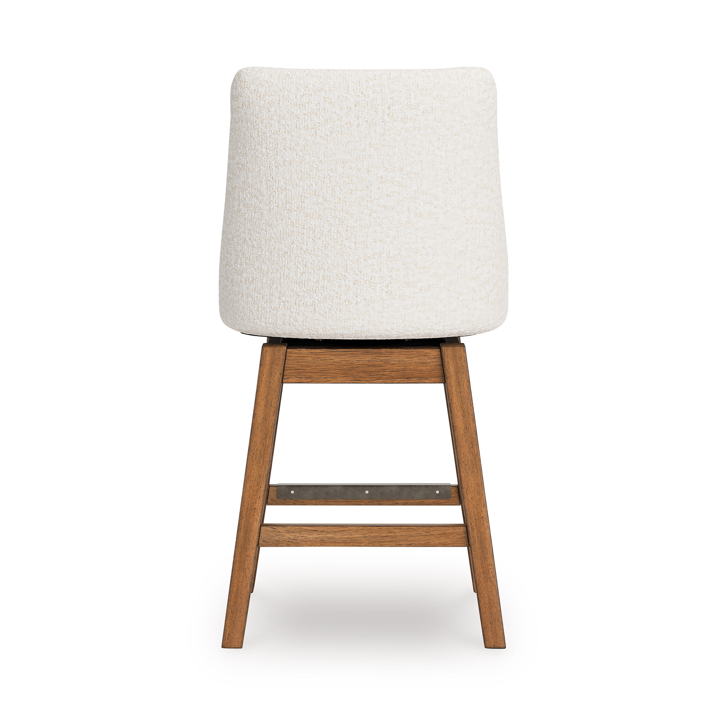 Cabalynn Whitewash Wood & Gray Upholstered Bar Height Stool