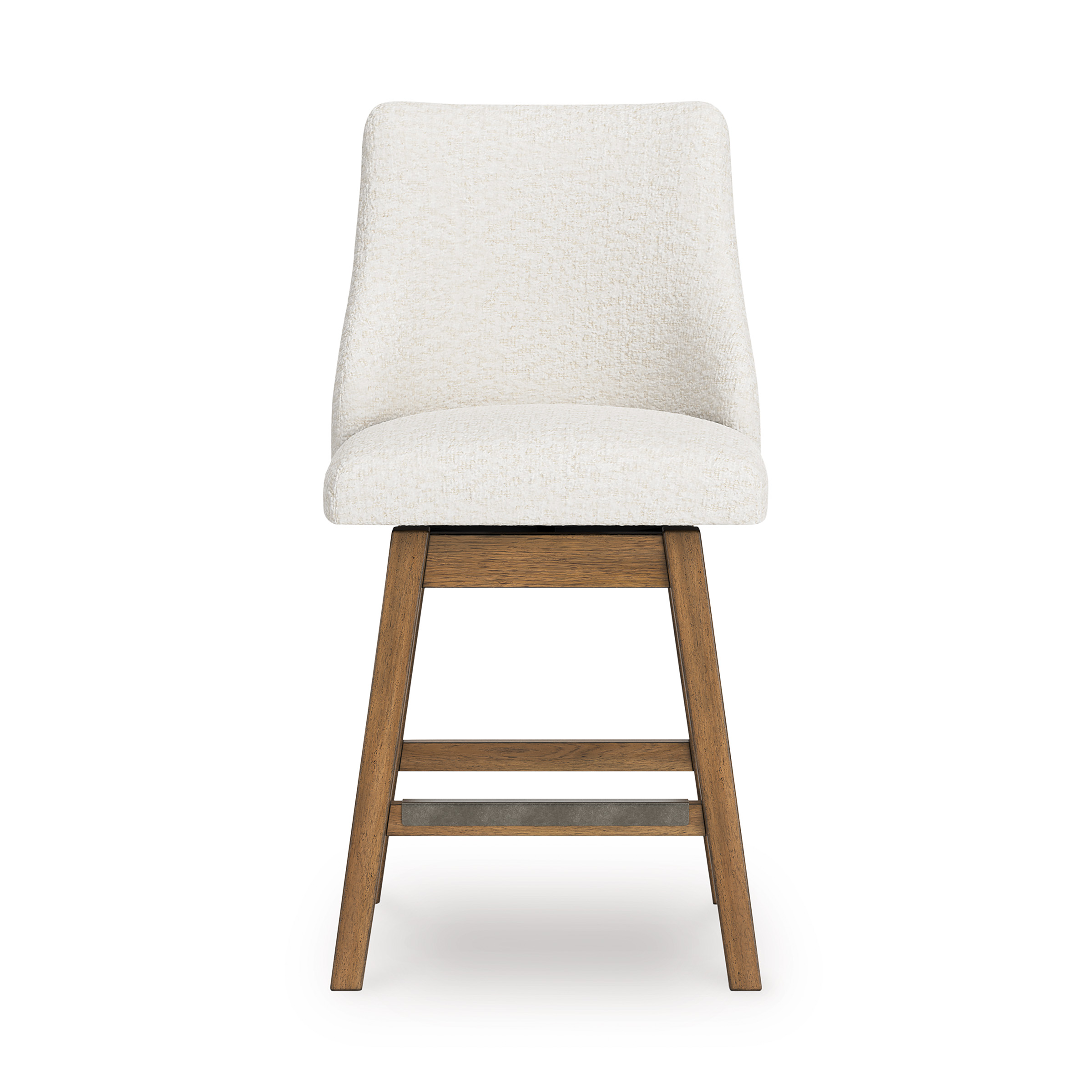 Cabalynn Whitewash Wood & Gray Upholstered Bar Height Stool