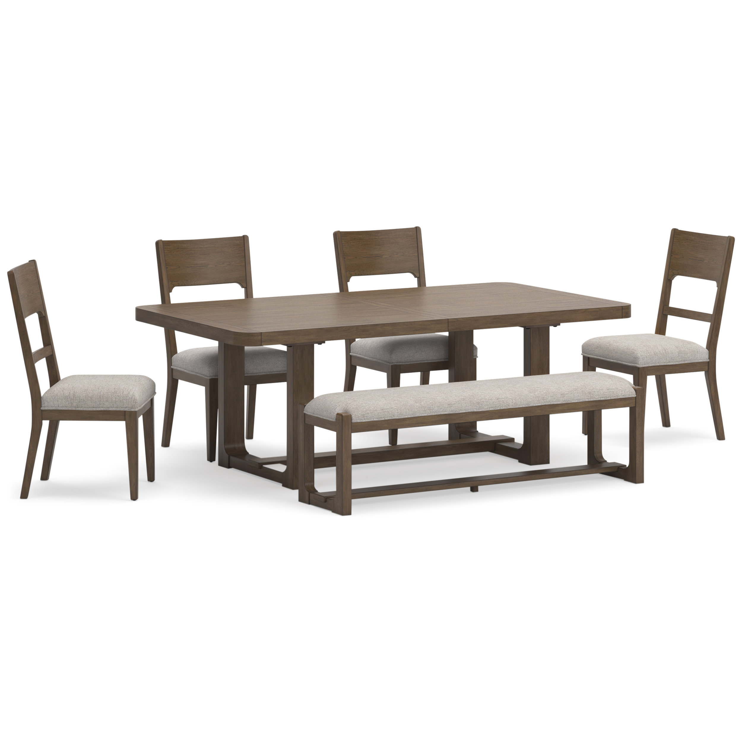 Ashley Cabalynn Extendable Wood Dining Table - Light Brown