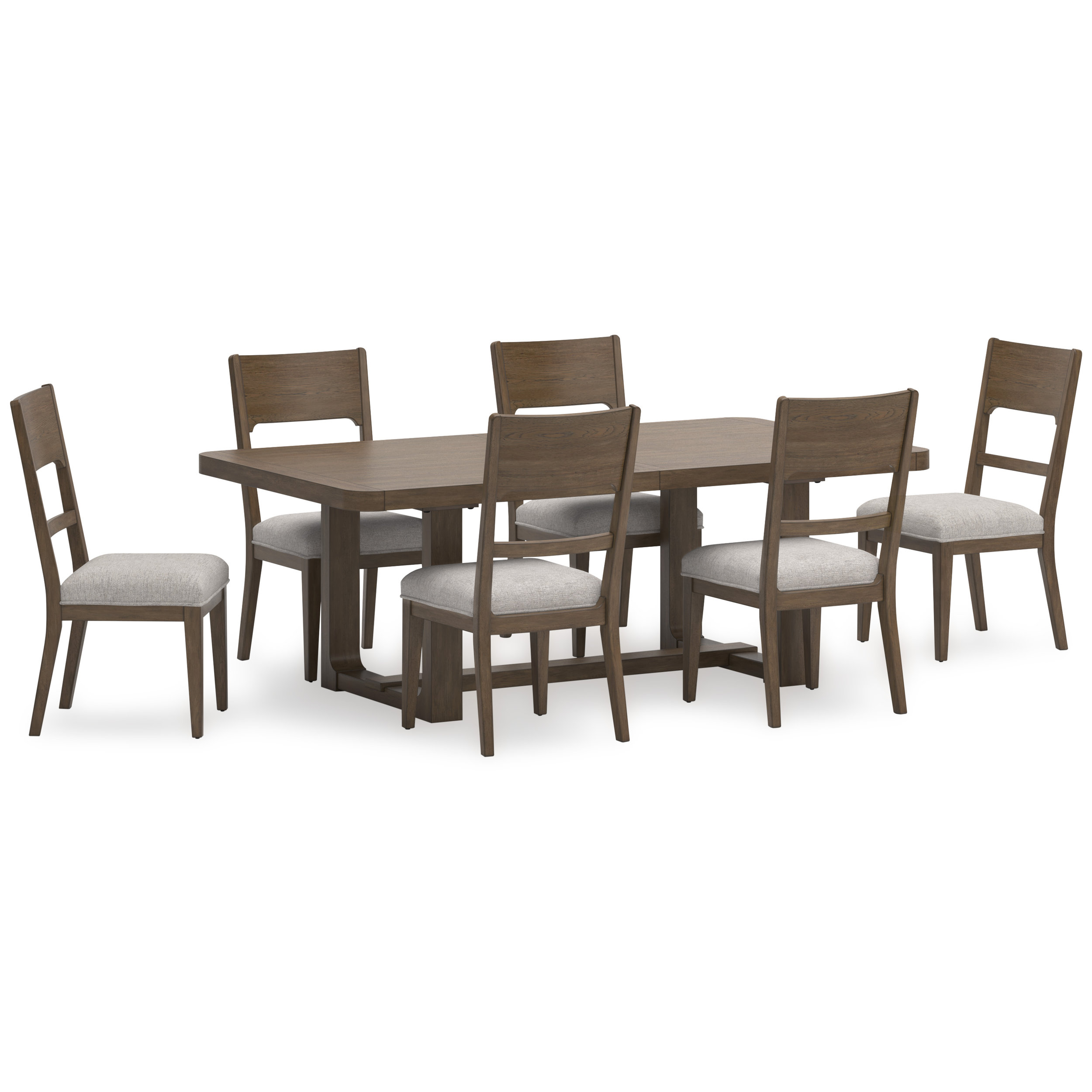 Ashley Cabalynn Extendable Wood Dining Table - Light Brown