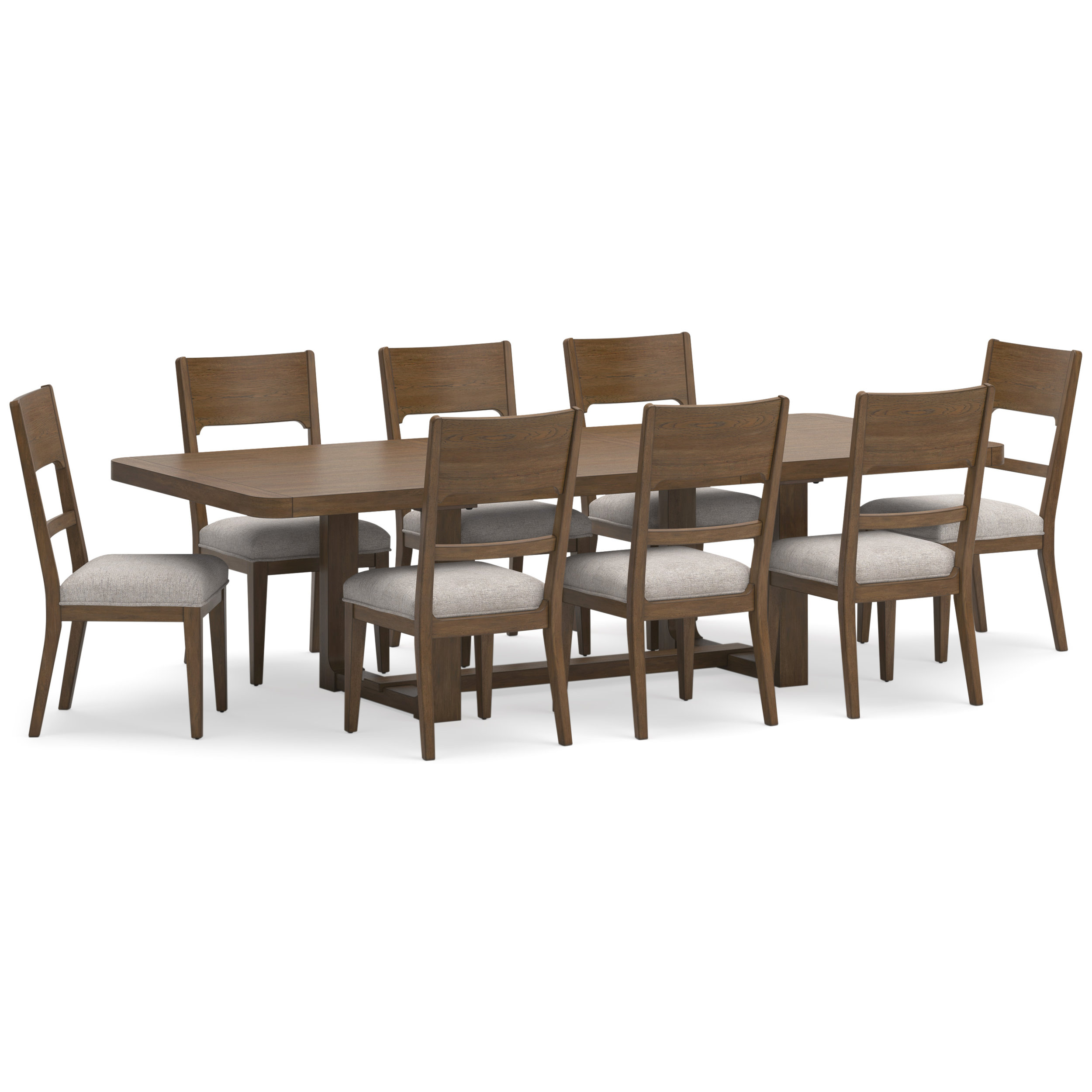 Ashley Cabalynn Extendable Wood Dining Table - Light Brown