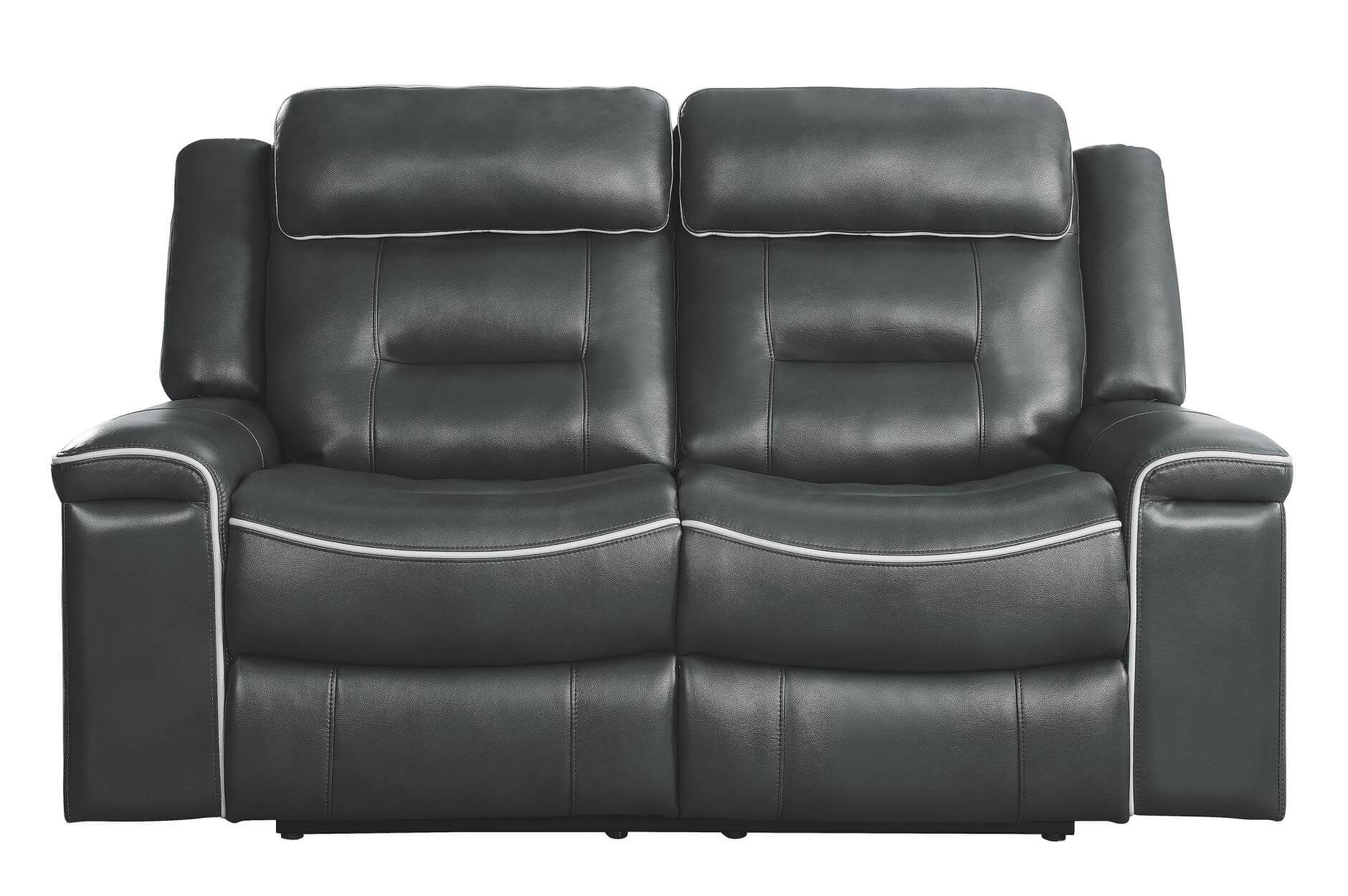 Darwan Leather Gel Match Living Room Set by Homelegance