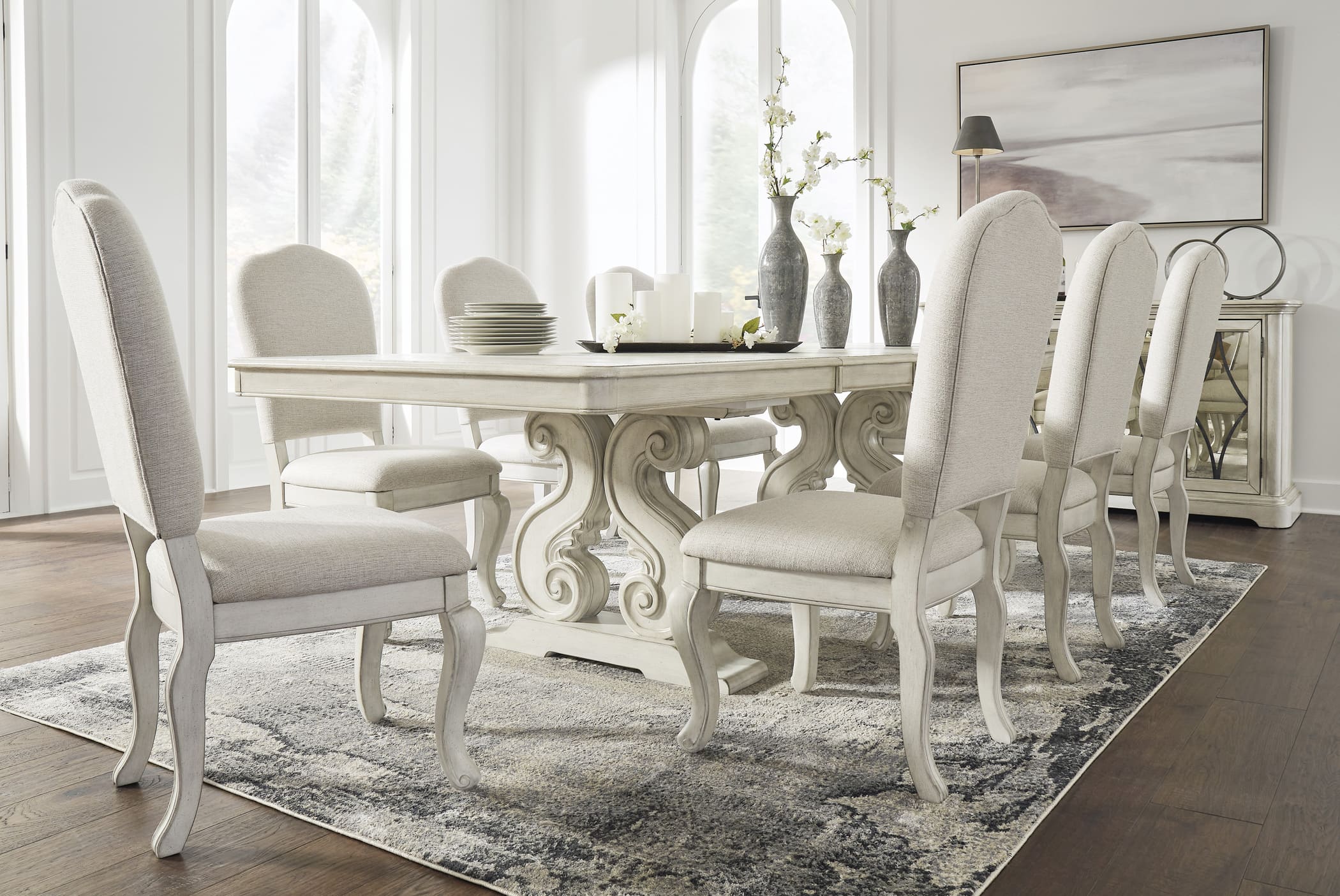 SM Arlendyne Polyester/Wood Dining Side Chair