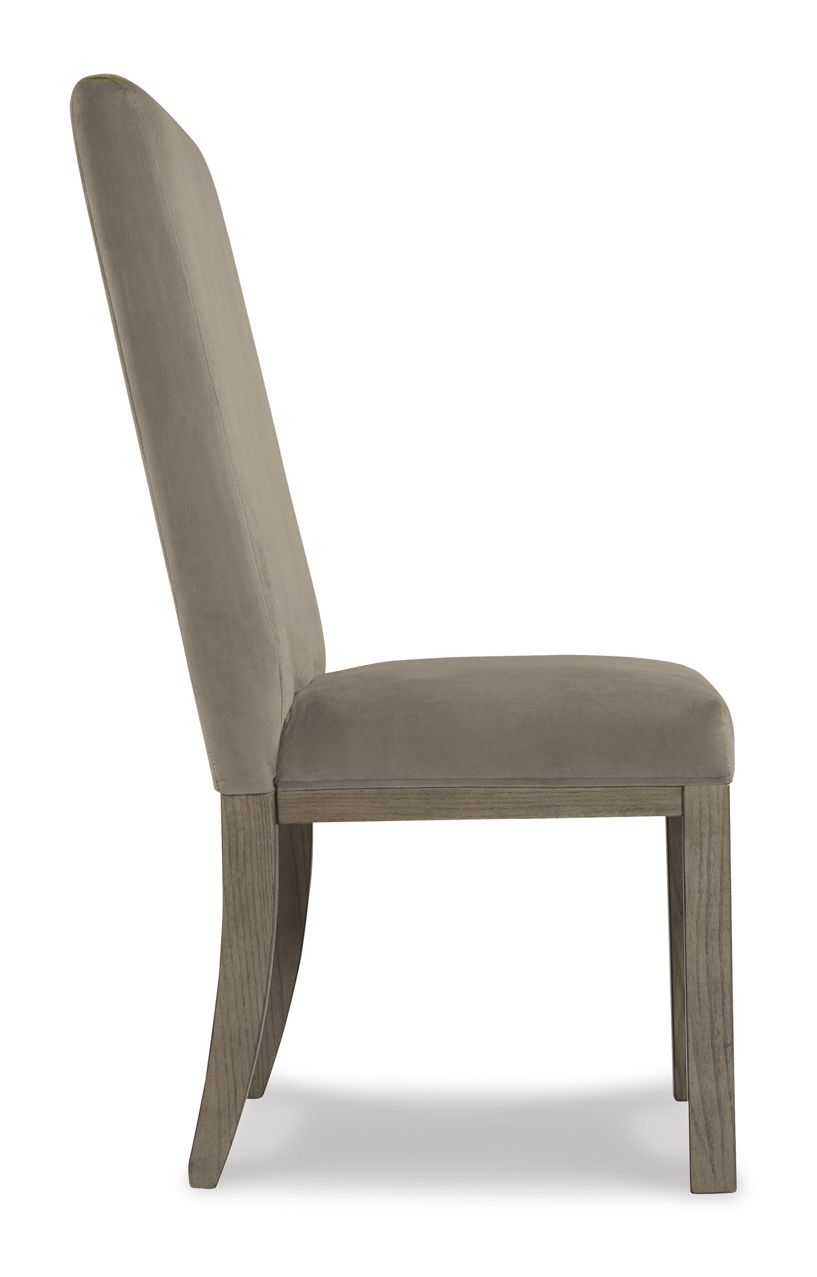 Chrestner Upholstered Dining Side Chair | Gray & Rustic Brown