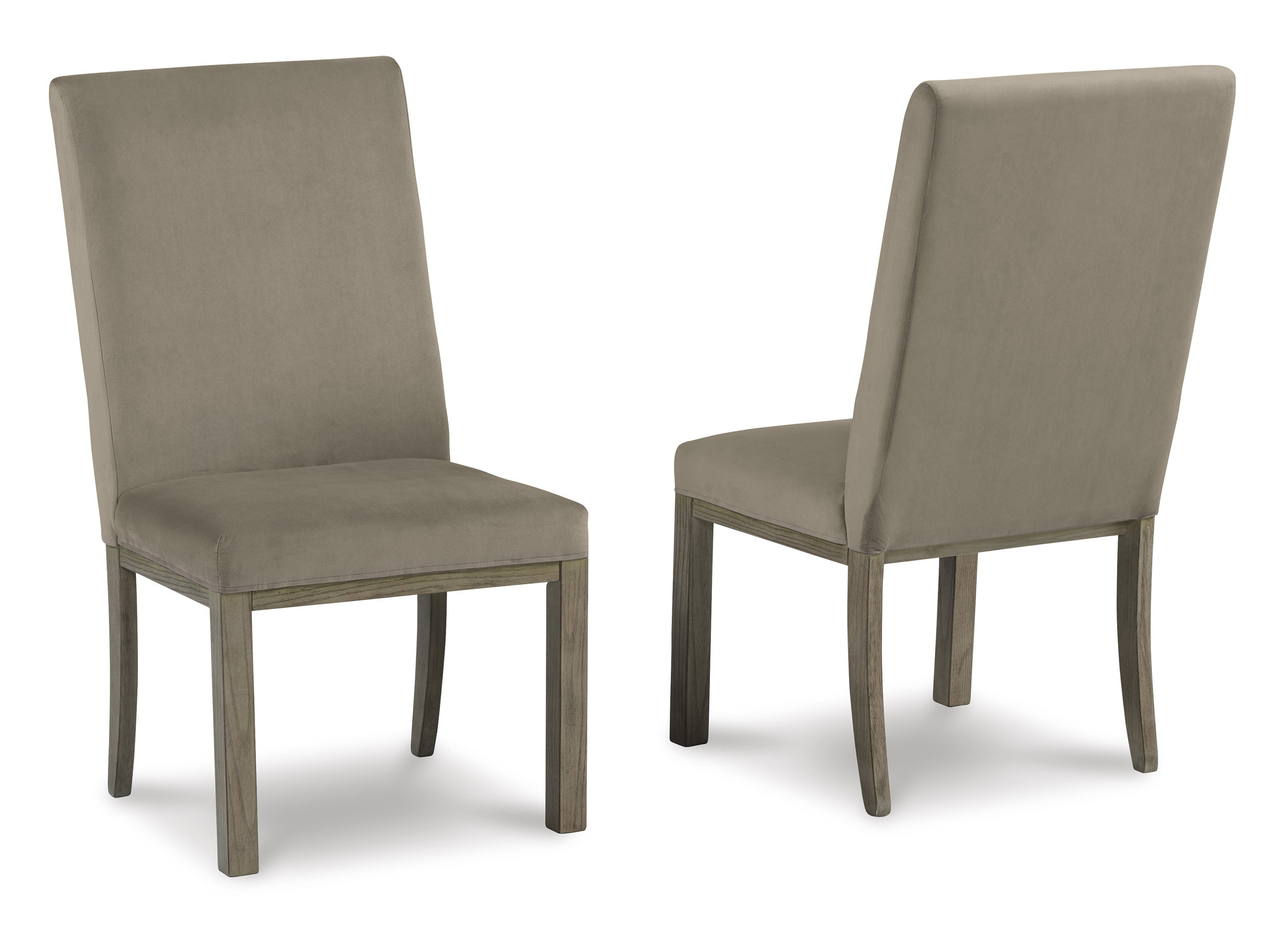Chrestner Rectangular Dining Room Set | Gray Wood & 6 Chairs