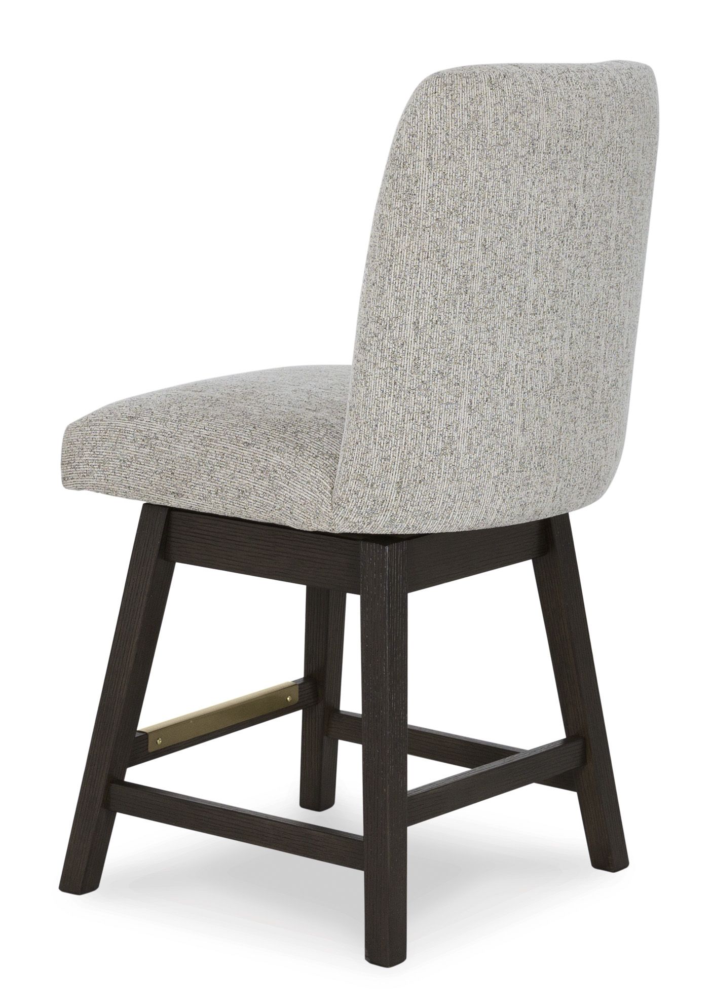 Burkhaus Polyester Upholstered Swivel Barstool