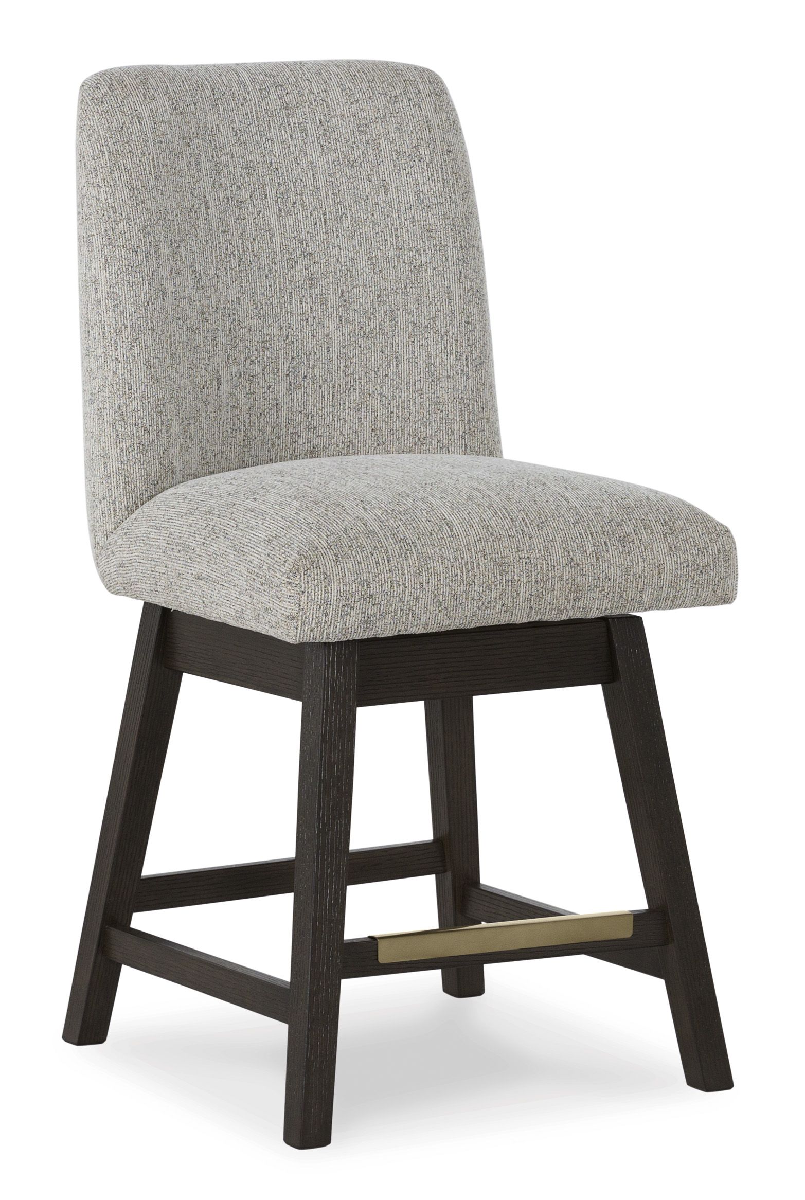 Burkhaus Polyester Upholstered Swivel Barstool