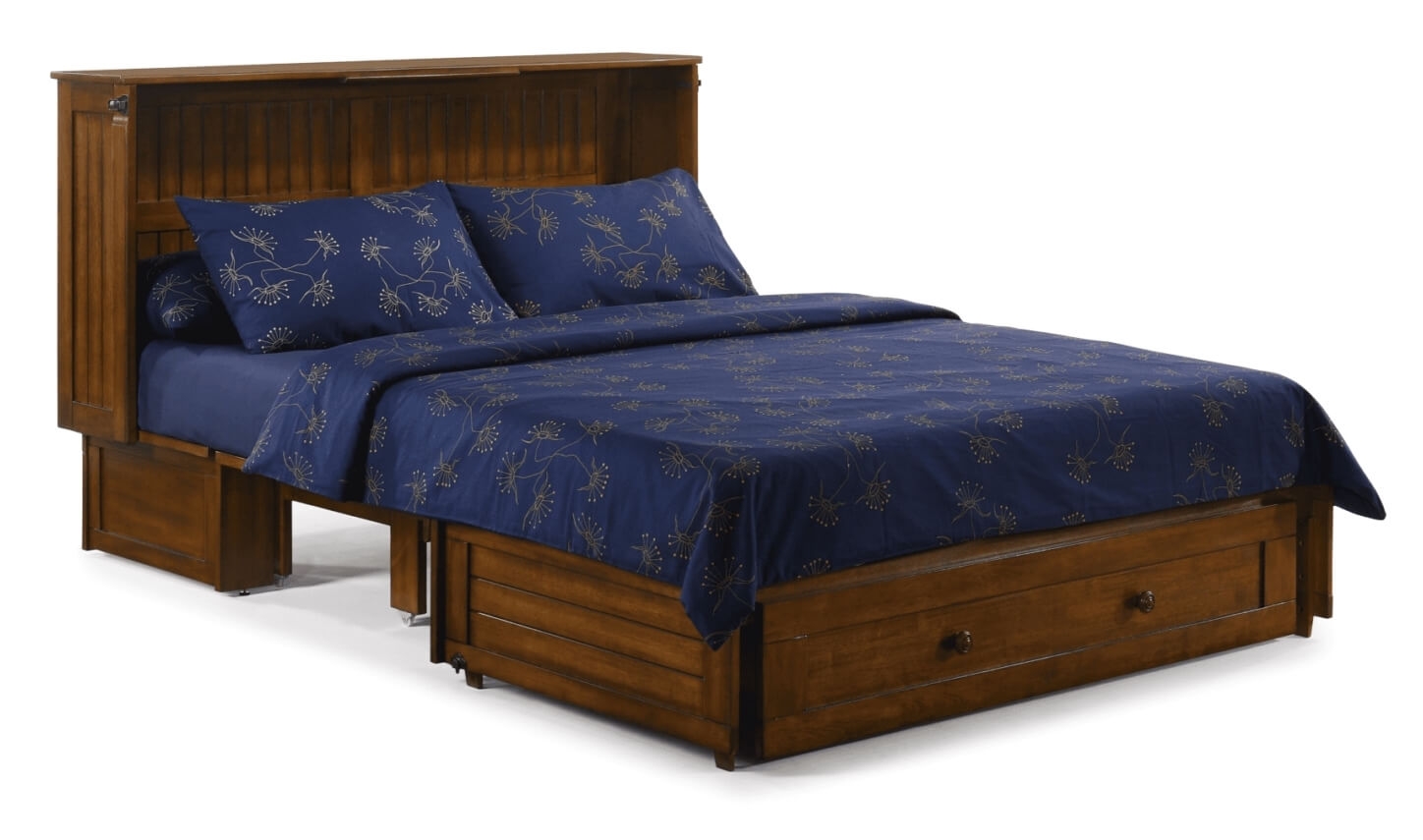 Daisy Wood Murphy Cabinet Bed w/Mattress