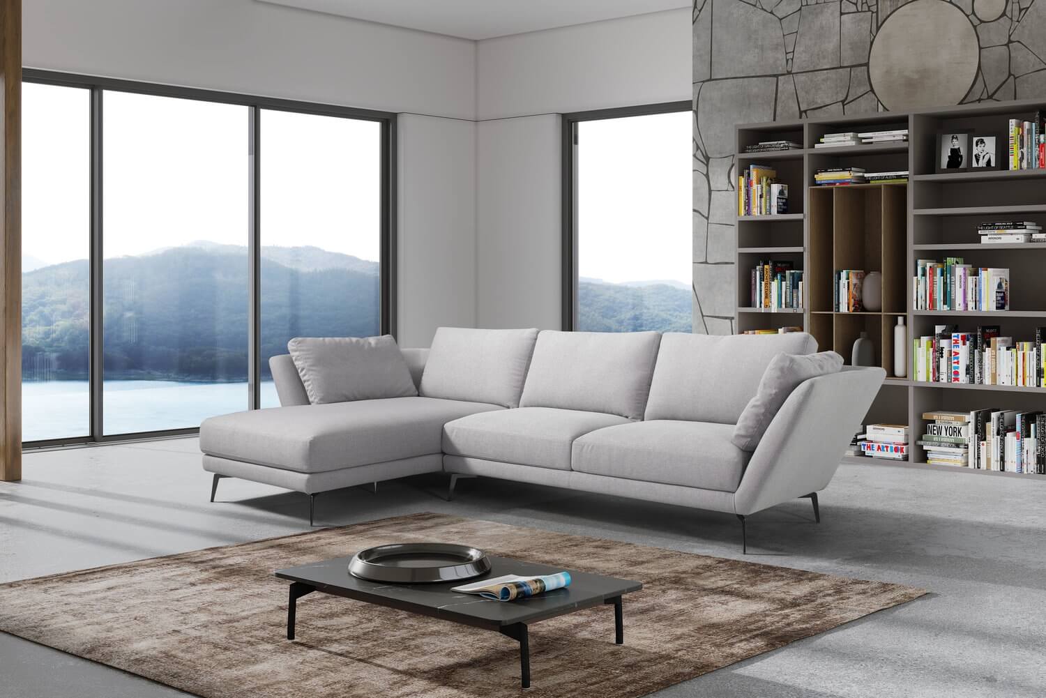 Daisy Fabric Sectional Sofa by Diven Living