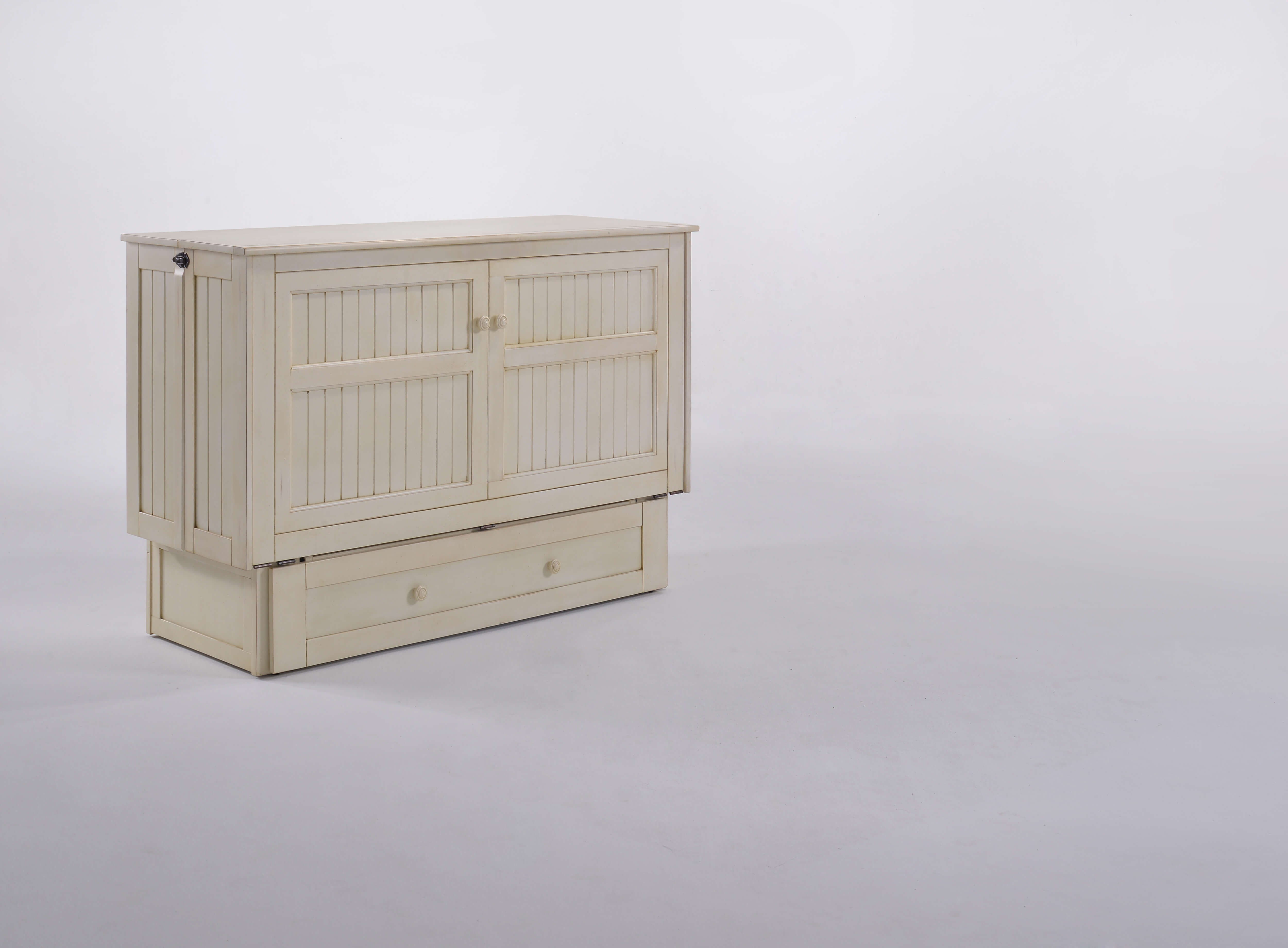 Daisy Wood Murphy Cabinet Bed w/Mattress