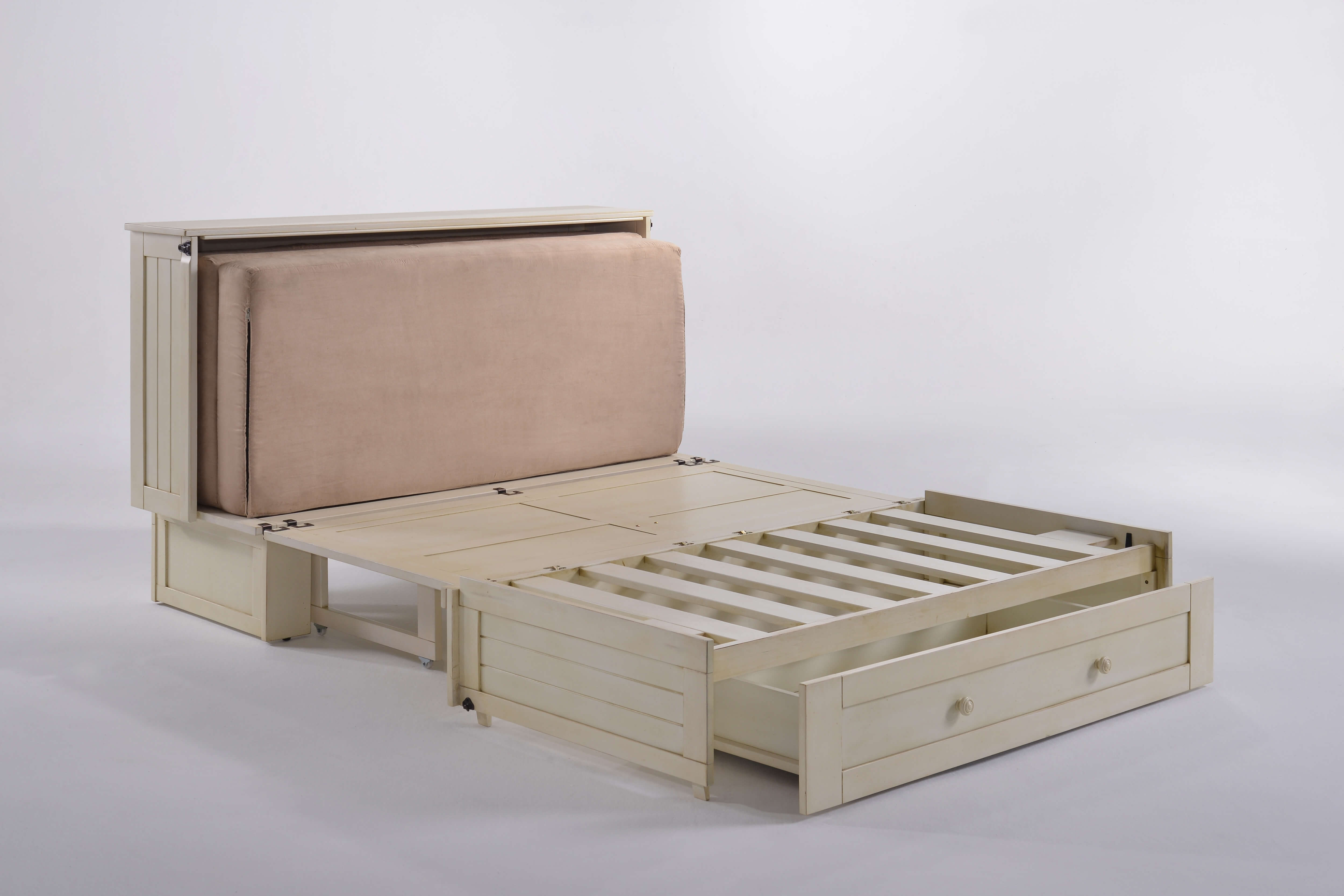 Daisy Wood Murphy Cabinet Bed w/Mattress
