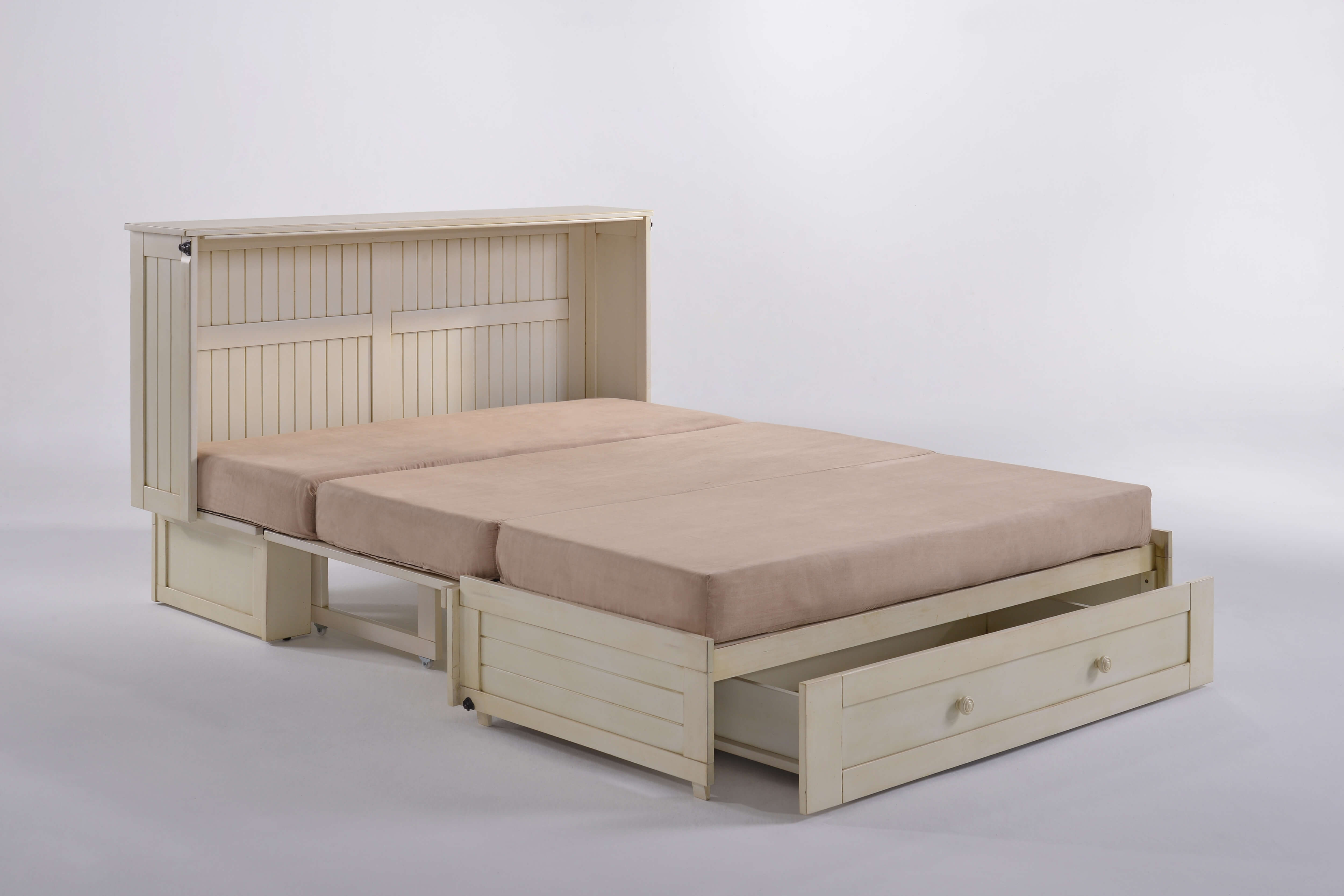 Daisy Wood Murphy Cabinet Bed w/Mattress