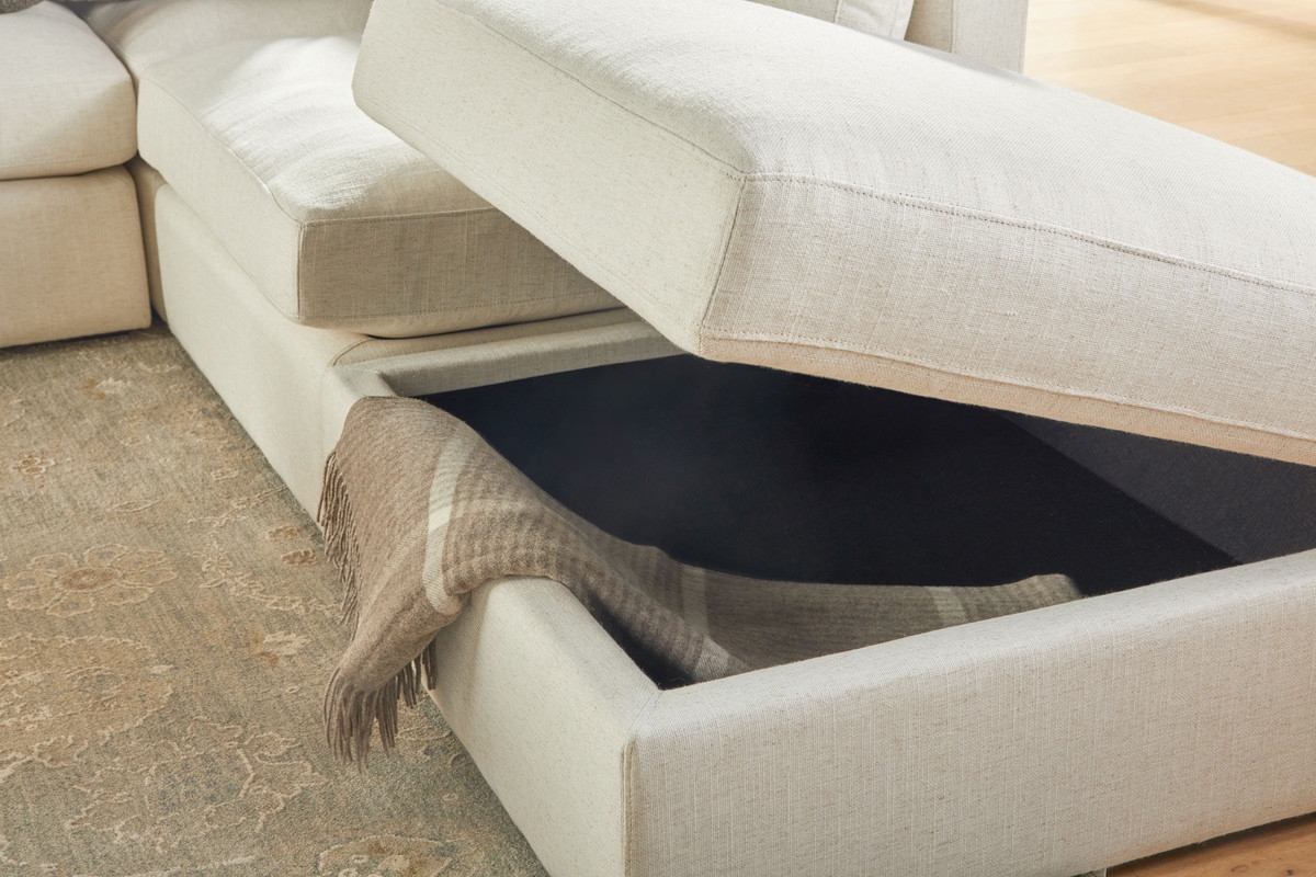 Daley Linen Fabric Modular Sectional Sofa