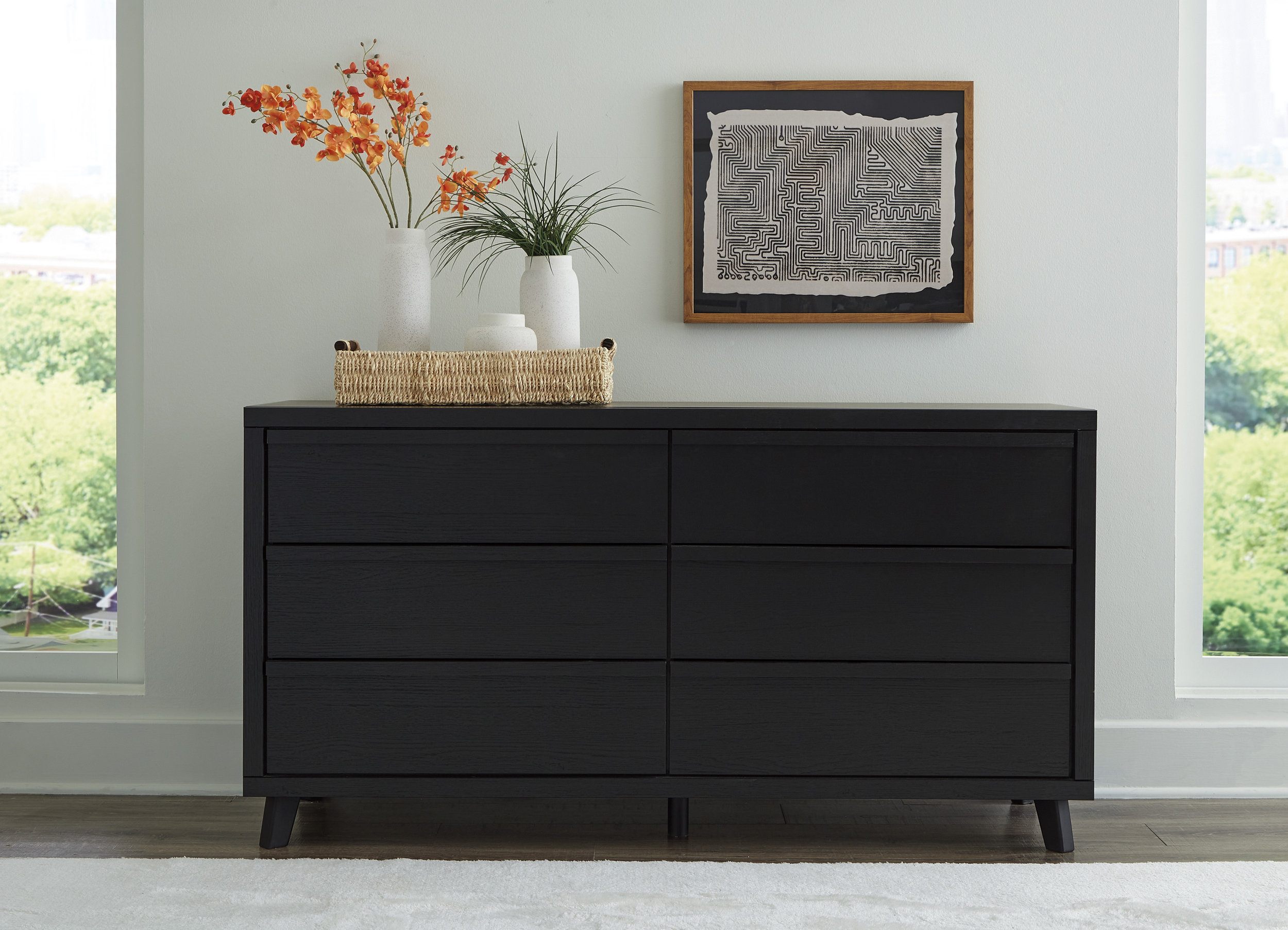 Danziar MDF/Wood Veneer Panel Bedroom Set