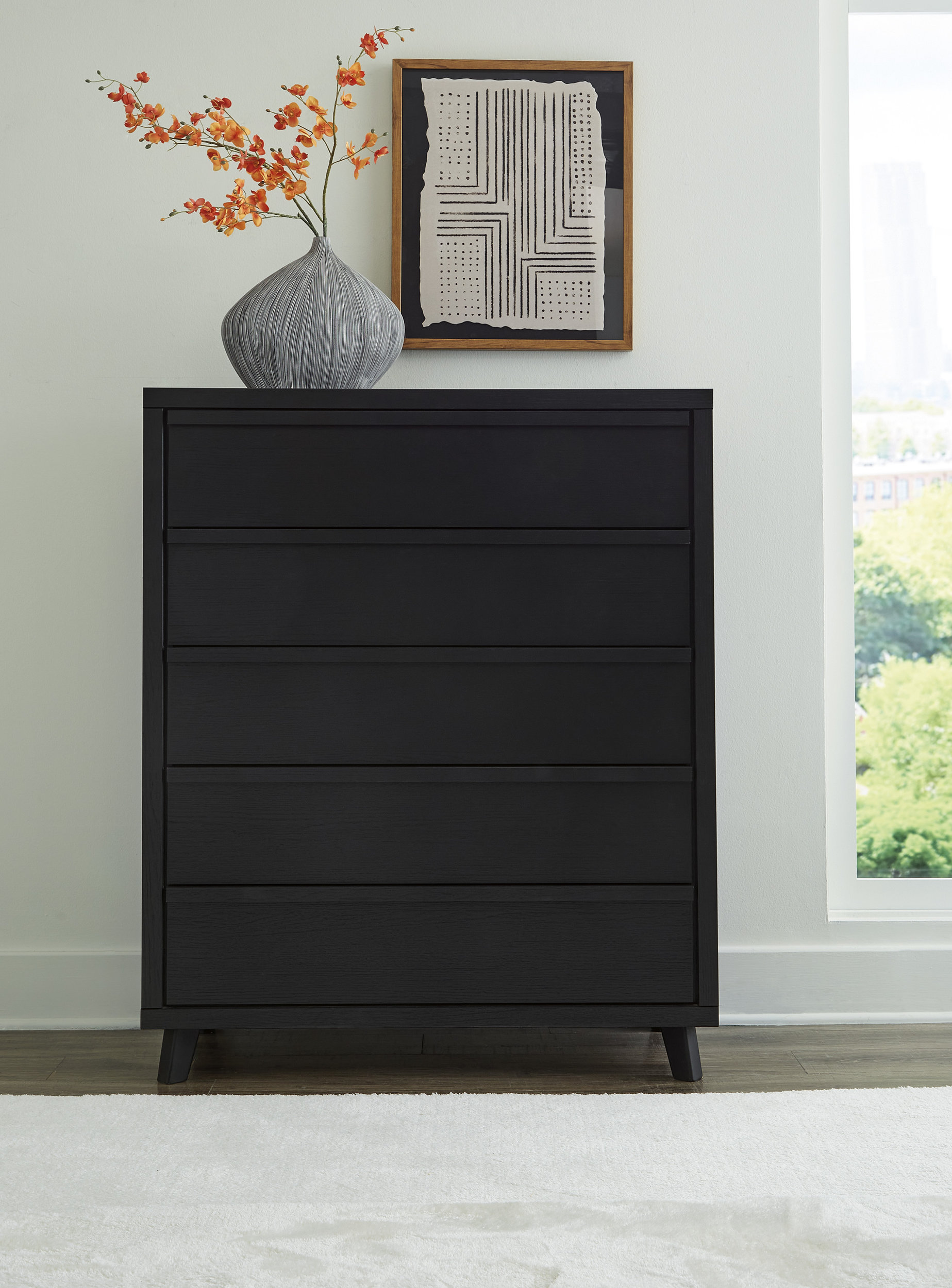 Danziar MDF/Wood Veneer Panel Bedroom Set