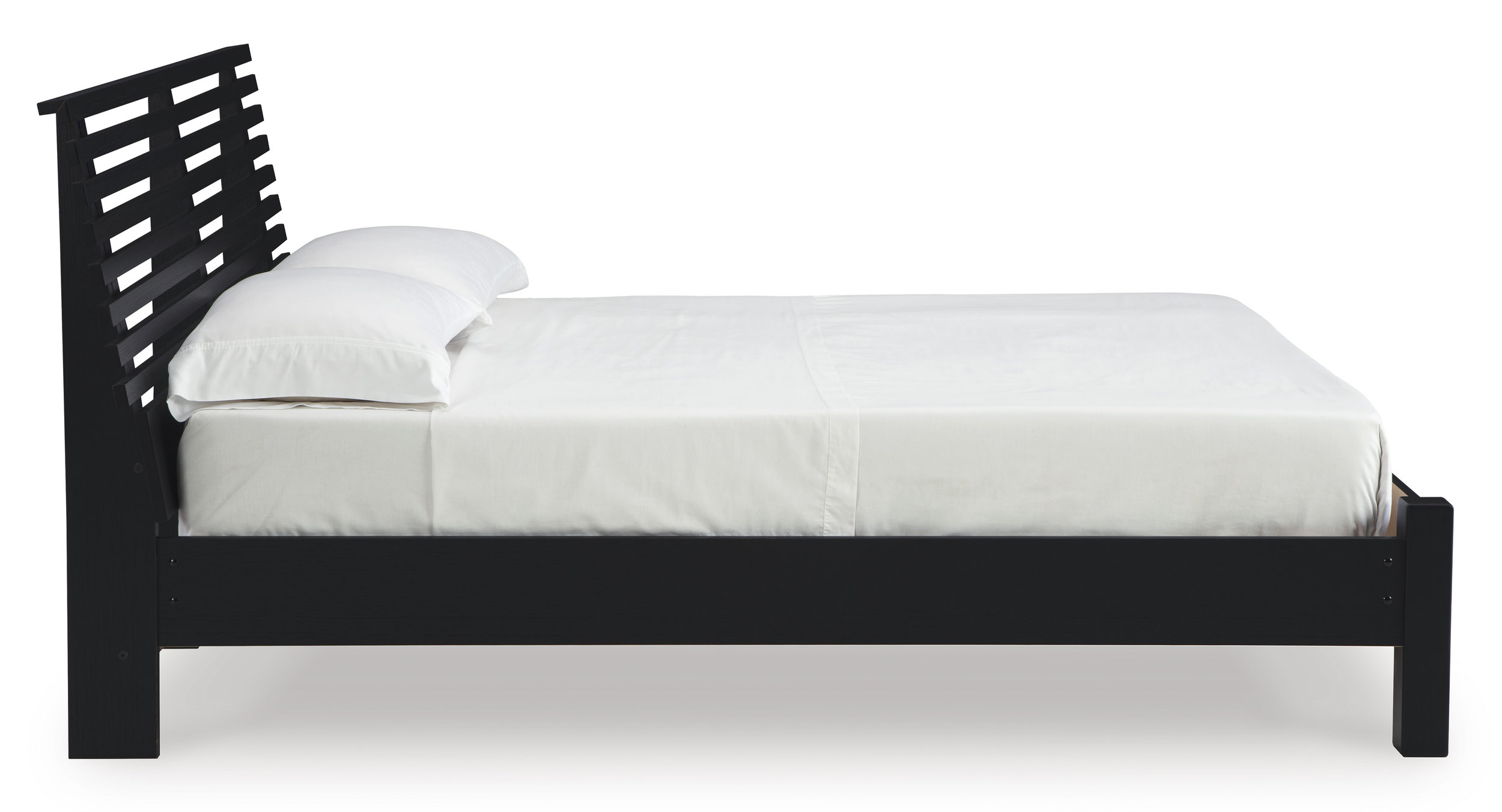Danziar MDF/Wood Veneer Slat Panel Bedroom Set