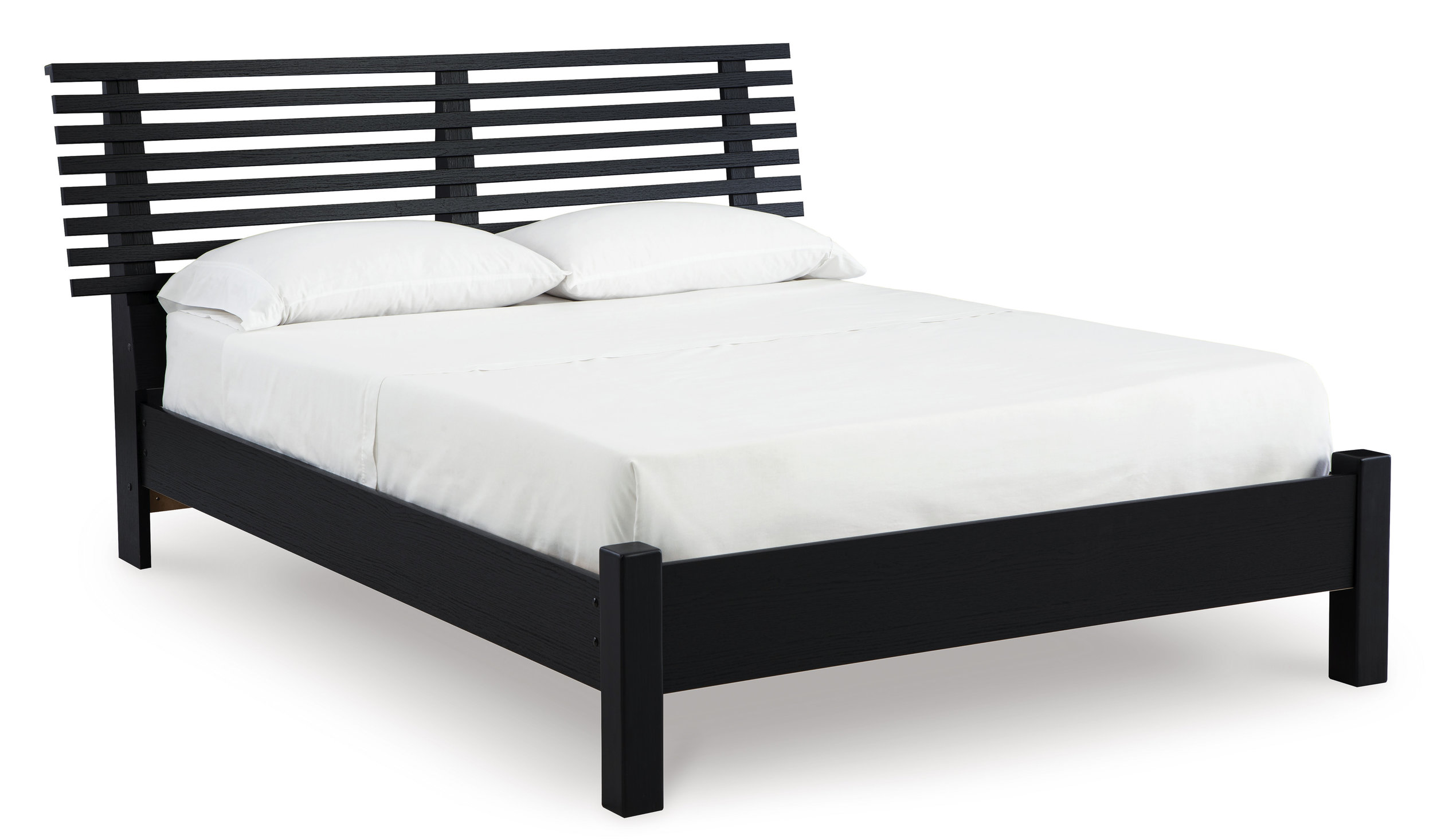 Danziar MDF/Wood Veneer Slat Panel Bedroom Set