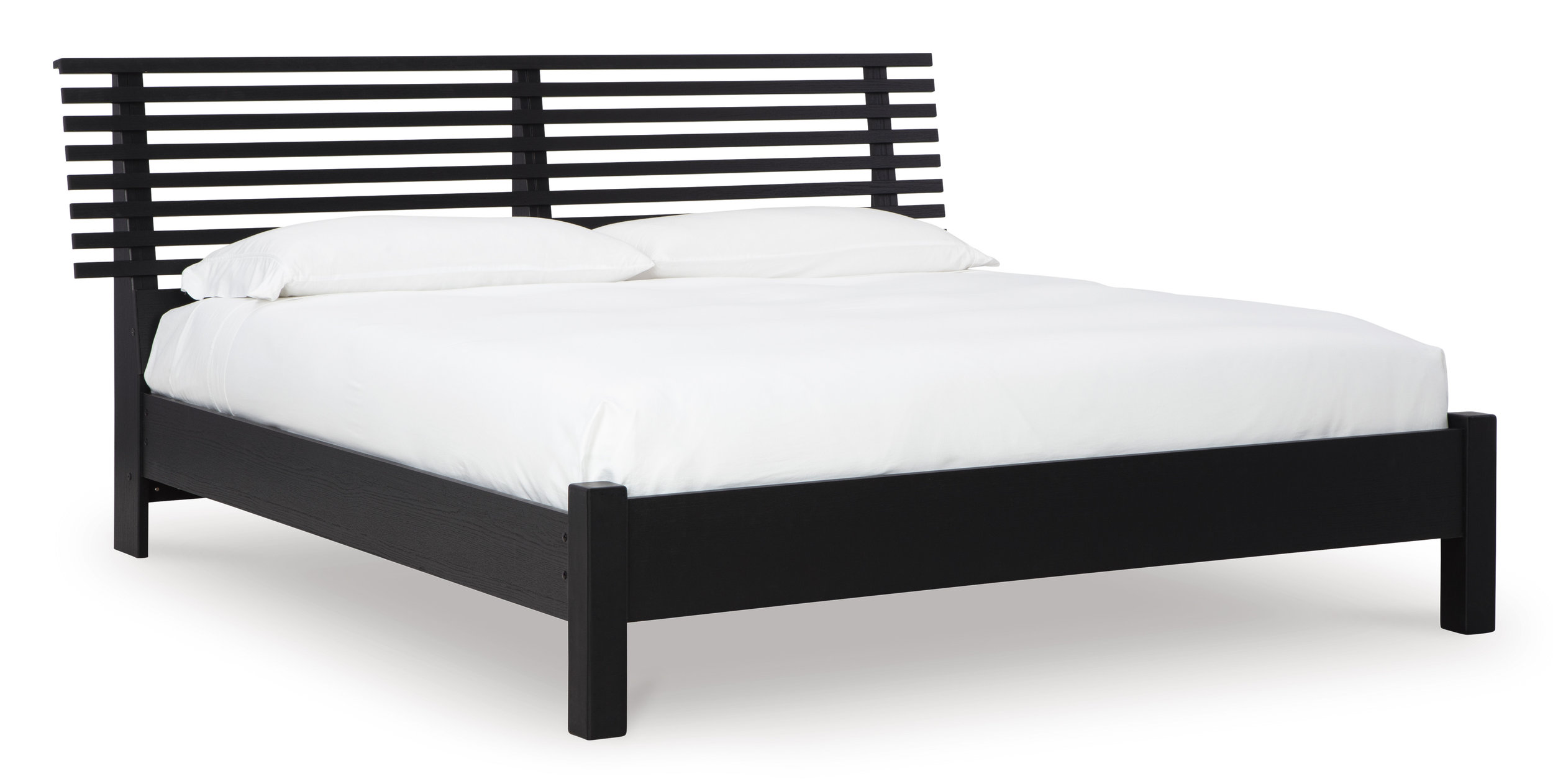 Danziar MDF/Wood Veneer Slat Panel Bedroom Set