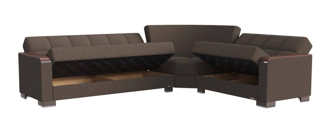 Armada X Fabric Convertible L-Shaped Sectional