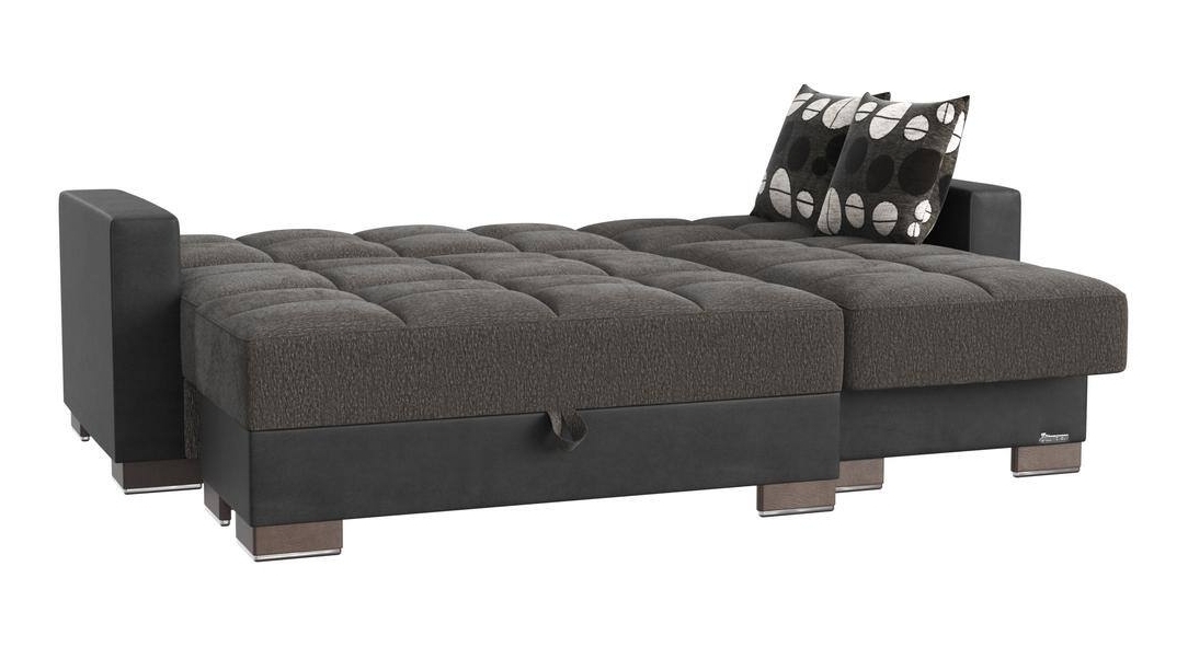 Ottomanson Origins Sleeper Loveseat, Gray Chenille
