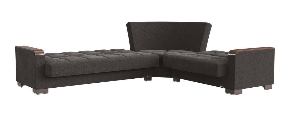 Armada X Fabric/PU Convertible L-Shaped Sectional