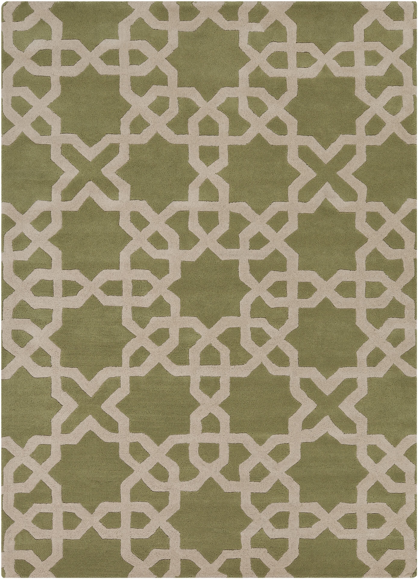 Davin Rectangular Wool Handmade Rug, Composition 1