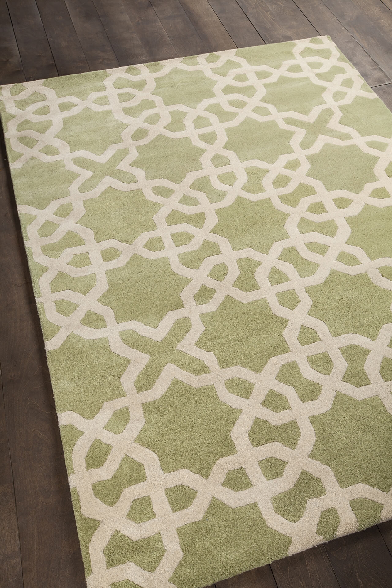 Davin Rectangular Wool Handmade Rug, Composition 1