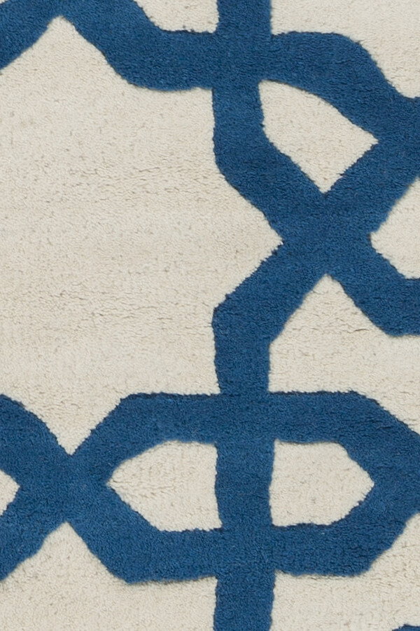 Davin Rectangular Wool Handmade Rug, Composition 1