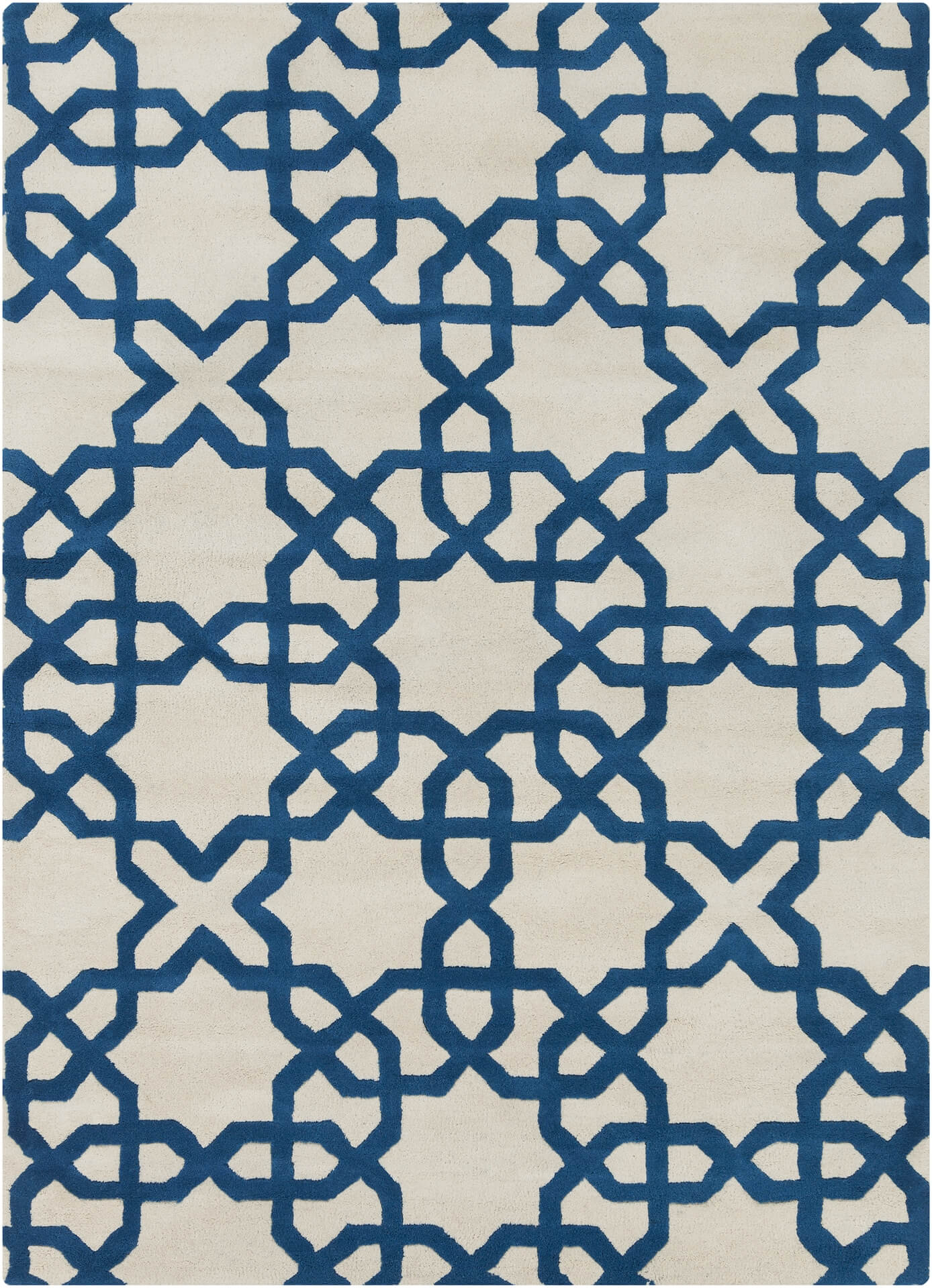 Davin Rectangular Wool Handmade Rug, Composition 1